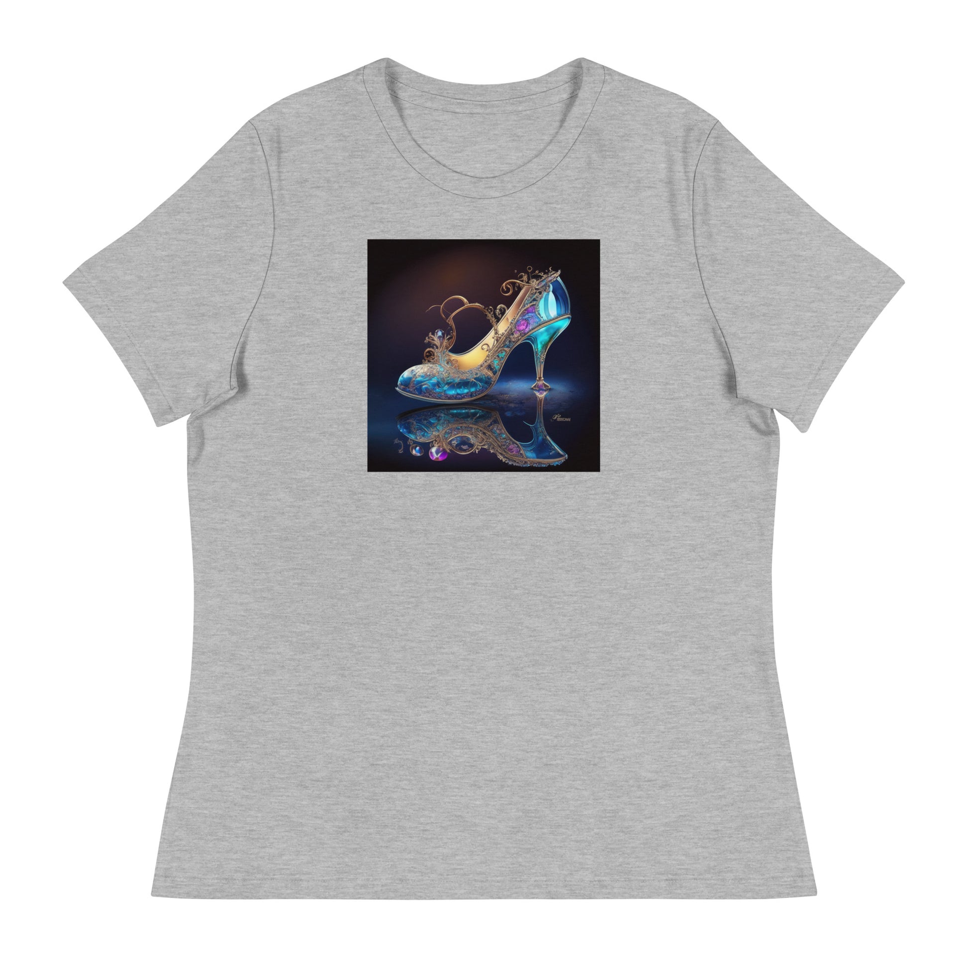 Cinderella's Glass Slipper Women's Fairy Tale T-Shirt Athletic Heather