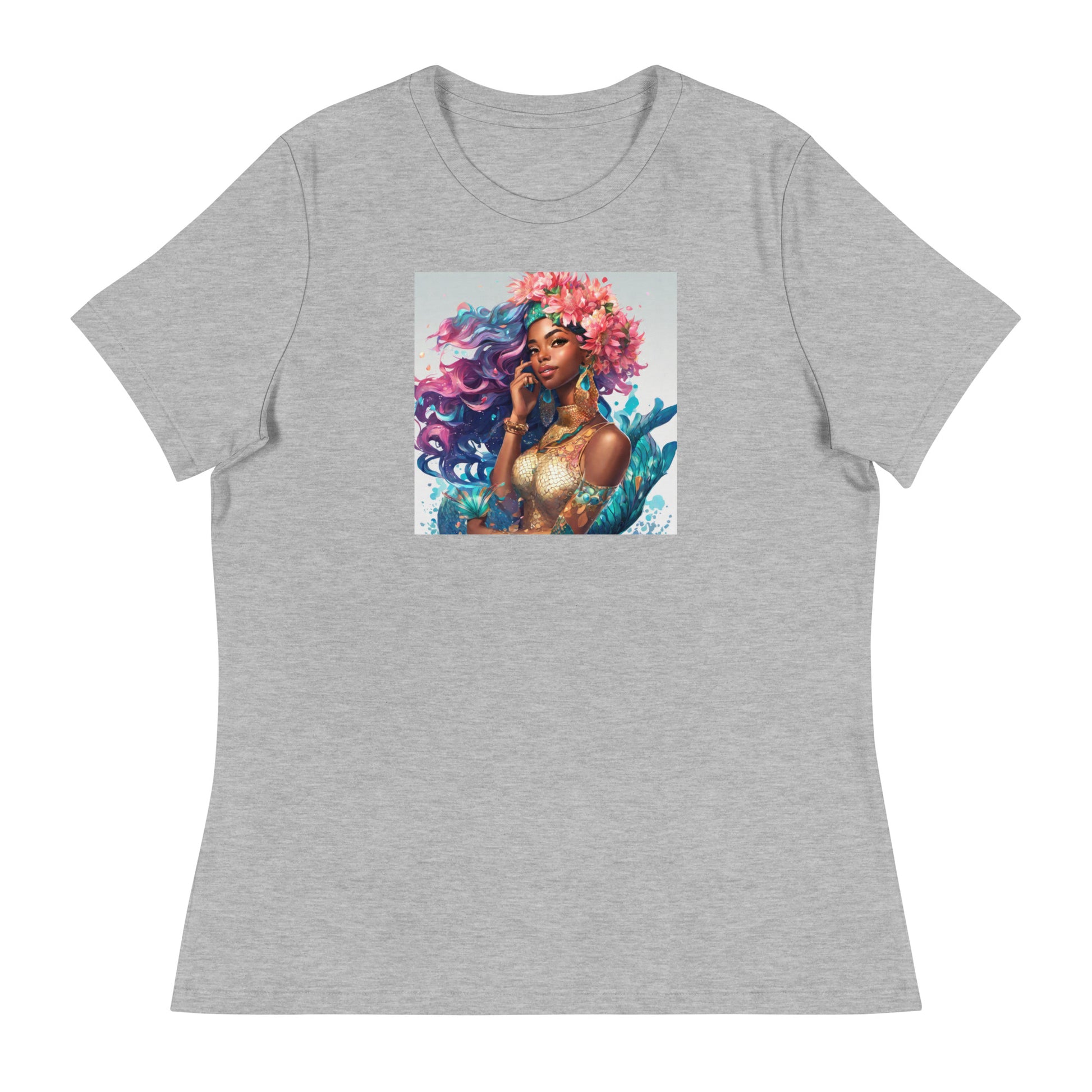 Mermaid Princess Women's T-Shirt Athletic Heather