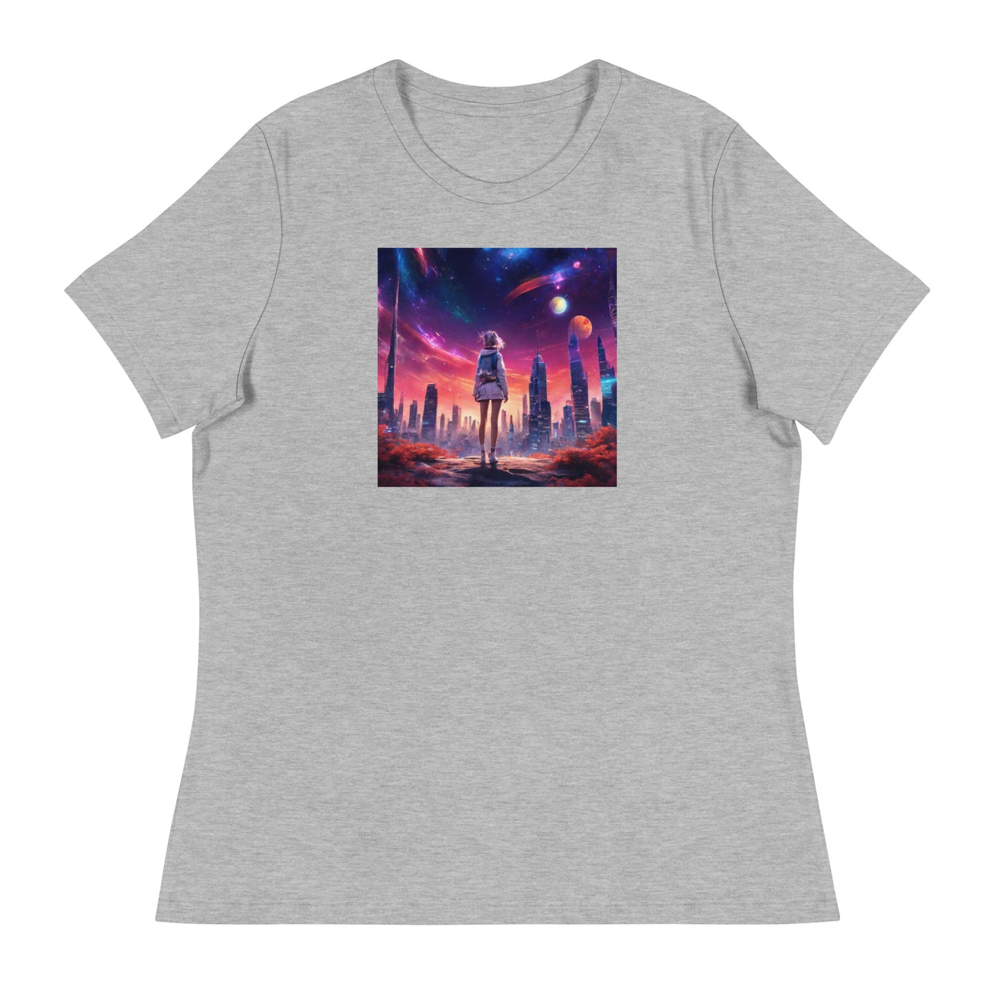 Amazing Space Explorer Women's T-Shirt Athletic Heather