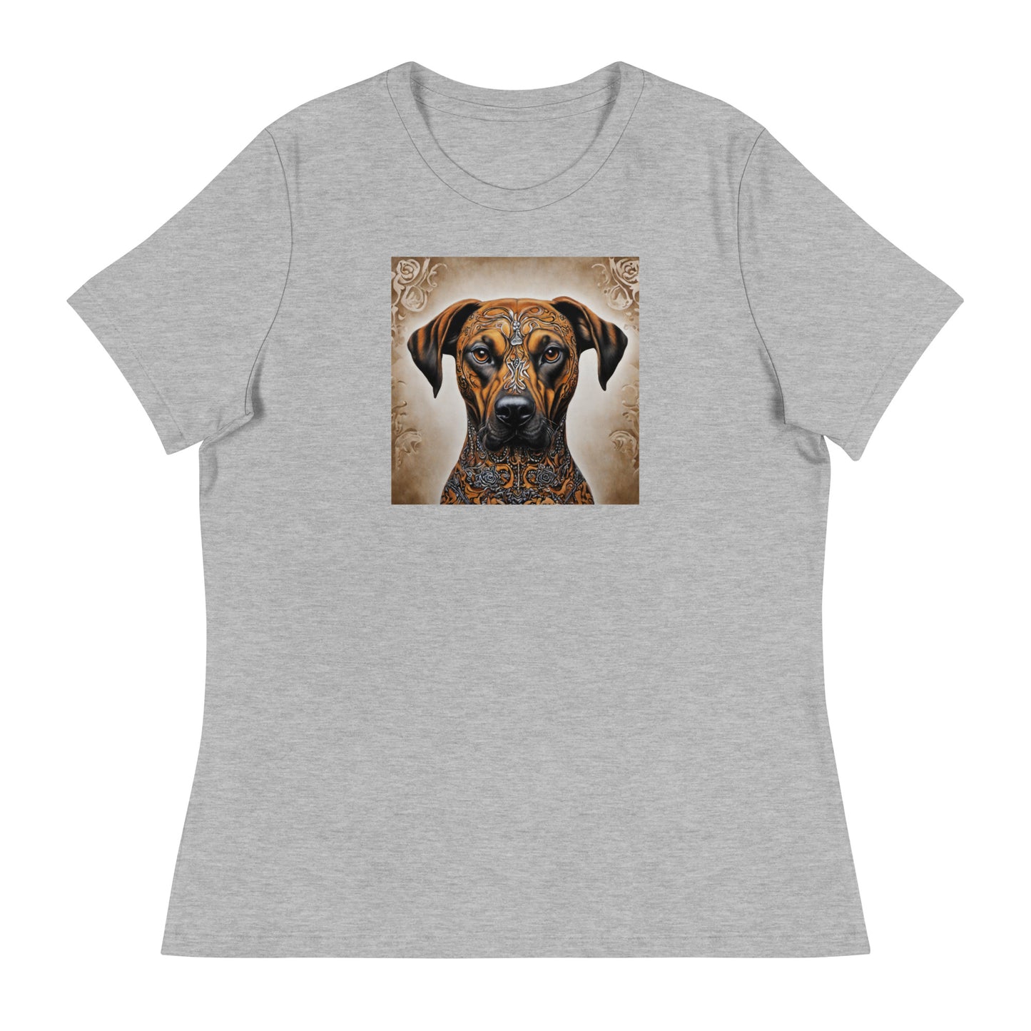 Decorative Dog Women's Animal T-Shirt Athletic Heather