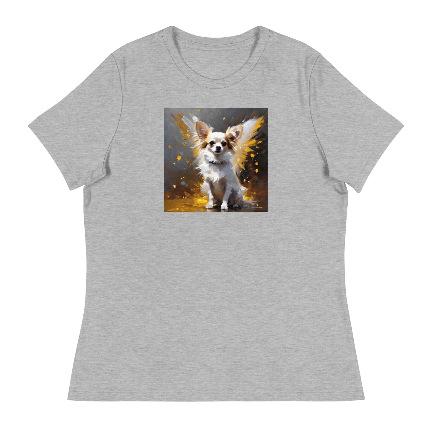 Angel Chihuahua Women's Dog Lover T-Shirt Athletic Heather