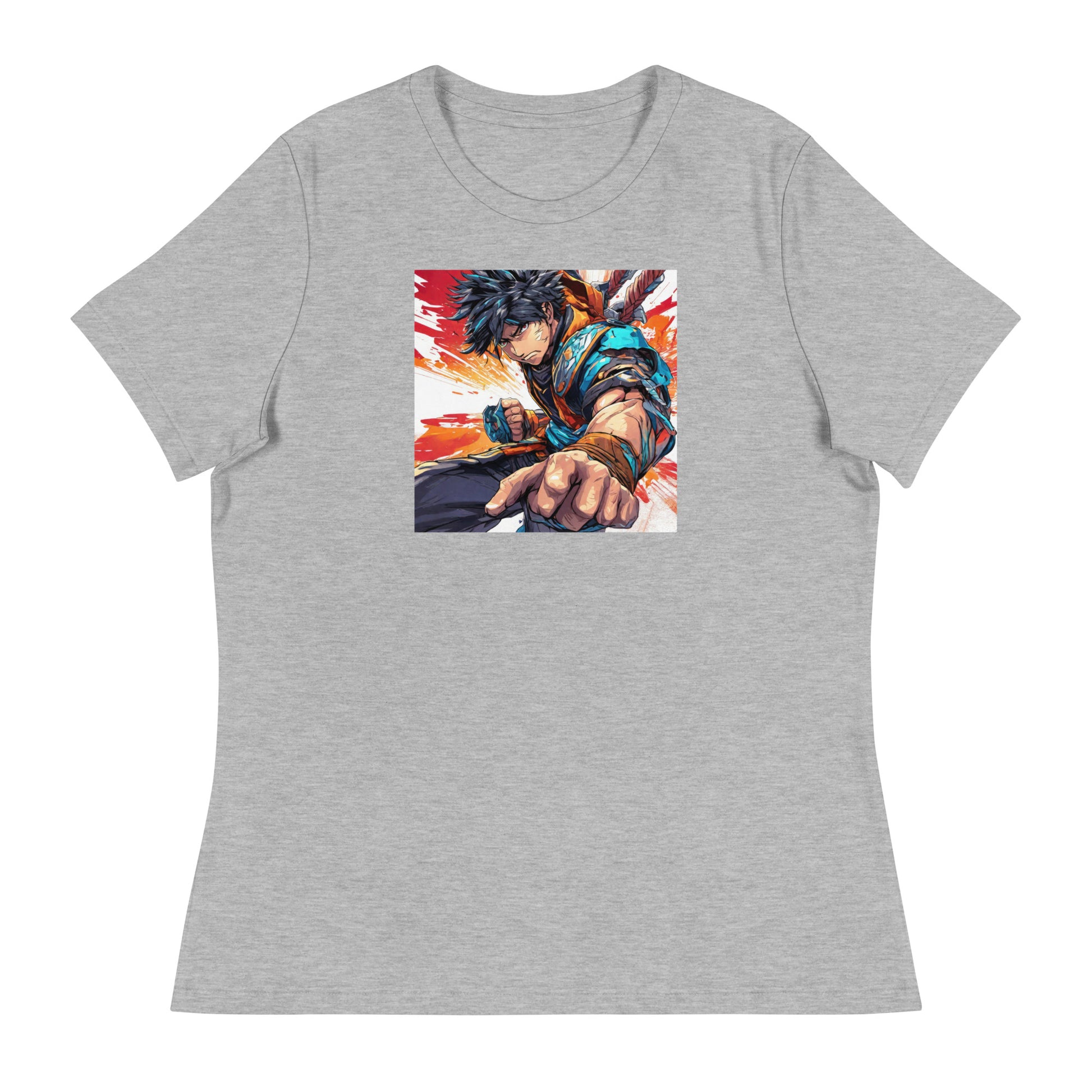 Dauntless Hero Women's Anime T-Shirt Athletic Heather