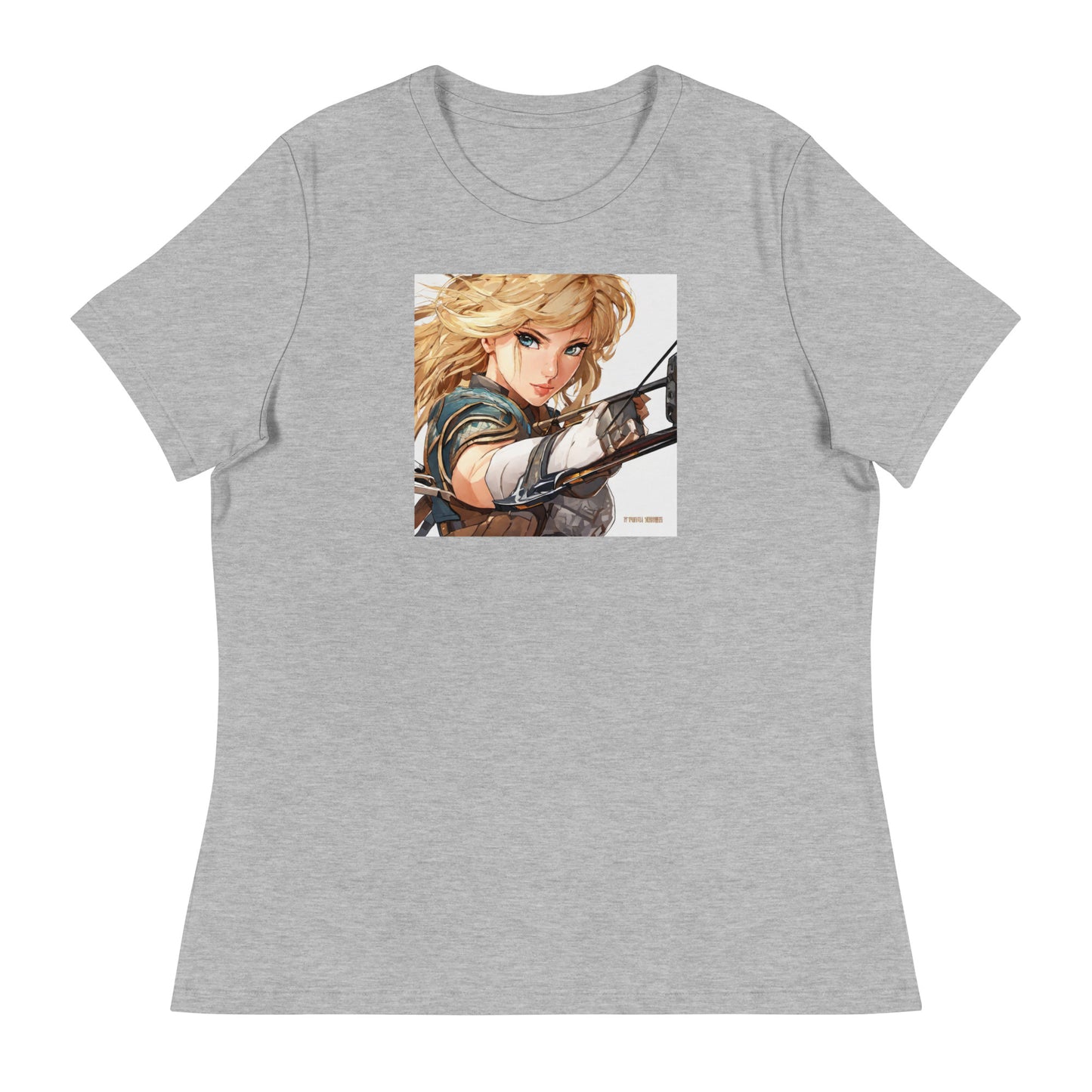 Fierce Shieldmaiden Women's Anime T-Shirt Athletic Heather