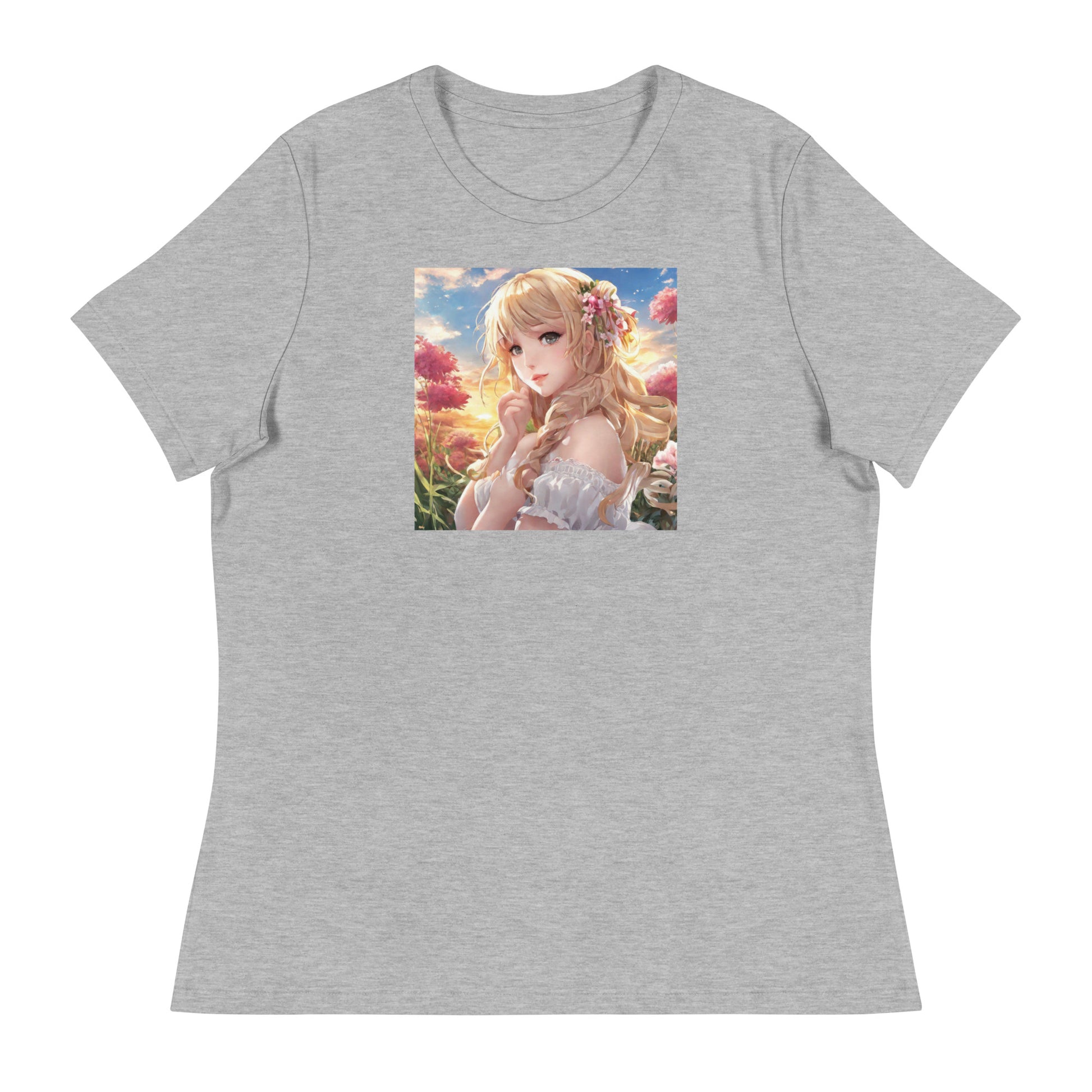 Timeless Beauty Women's Anime T-Shirt Athletic Heather