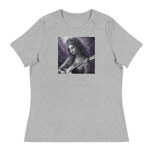 Princess Woman Playing the Guitar T-Shirt Athletic Heather