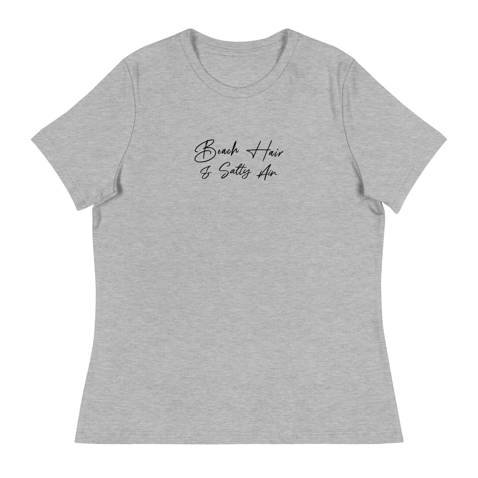 Beach Hair & Salty Air Women's Summer T-Shirt Athletic Heather