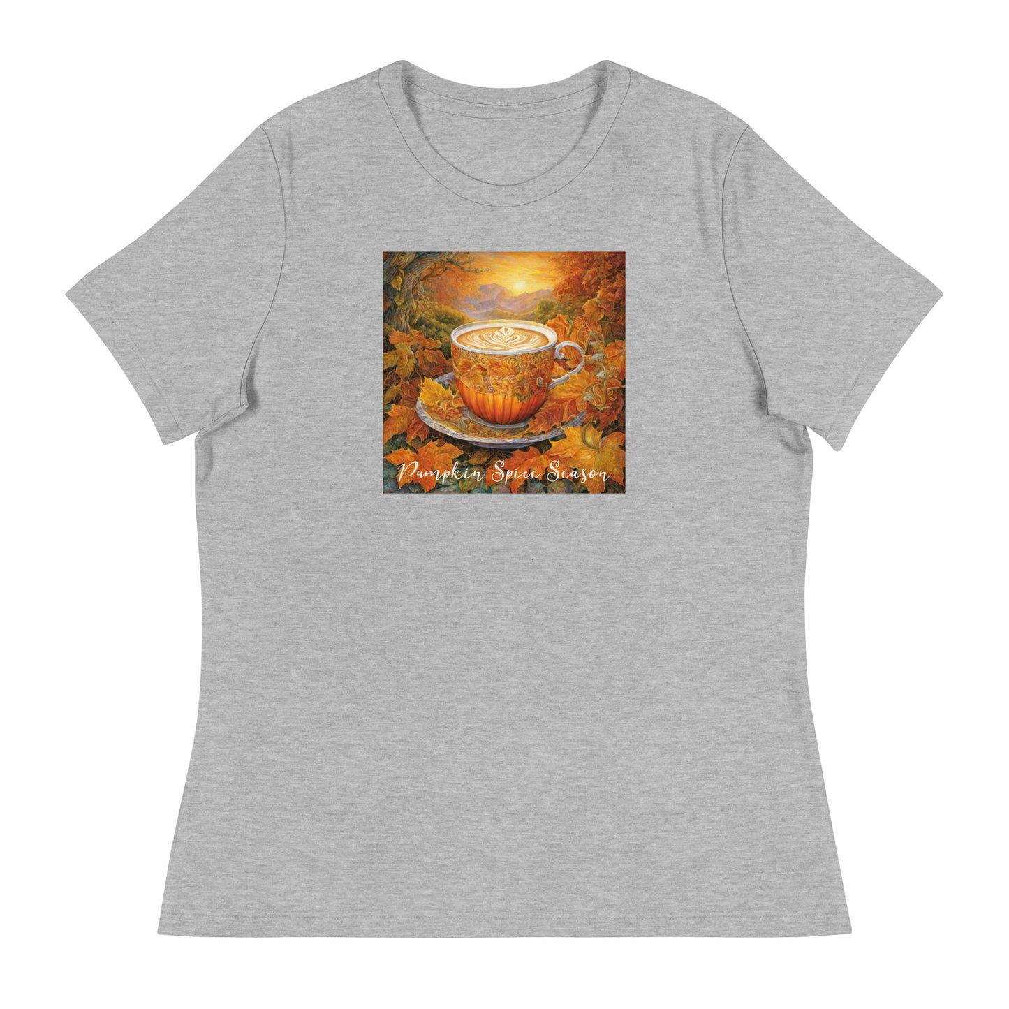 Pumpkin Spice Season Women's Autumn T-Shirt Athletic Heather