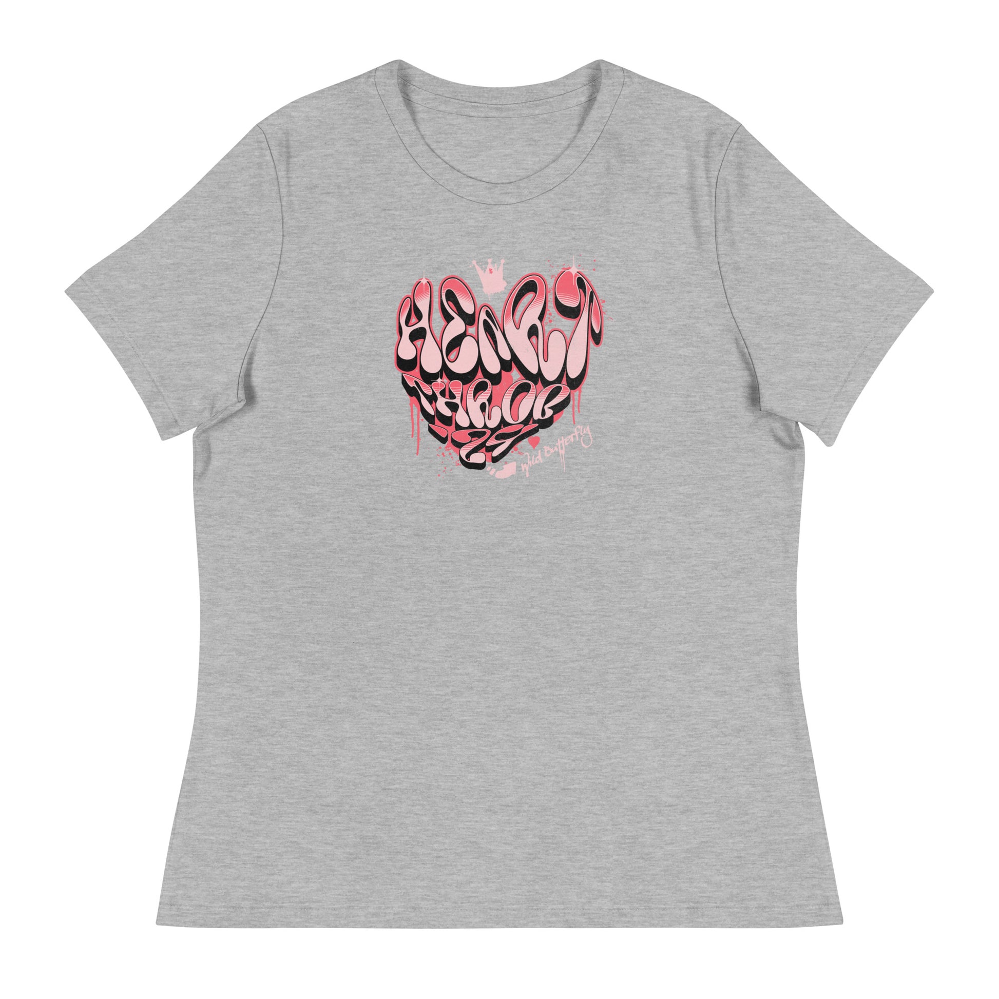 Heart Throb '24 Women's Valentine's Day T-Shirt Athletic Heather