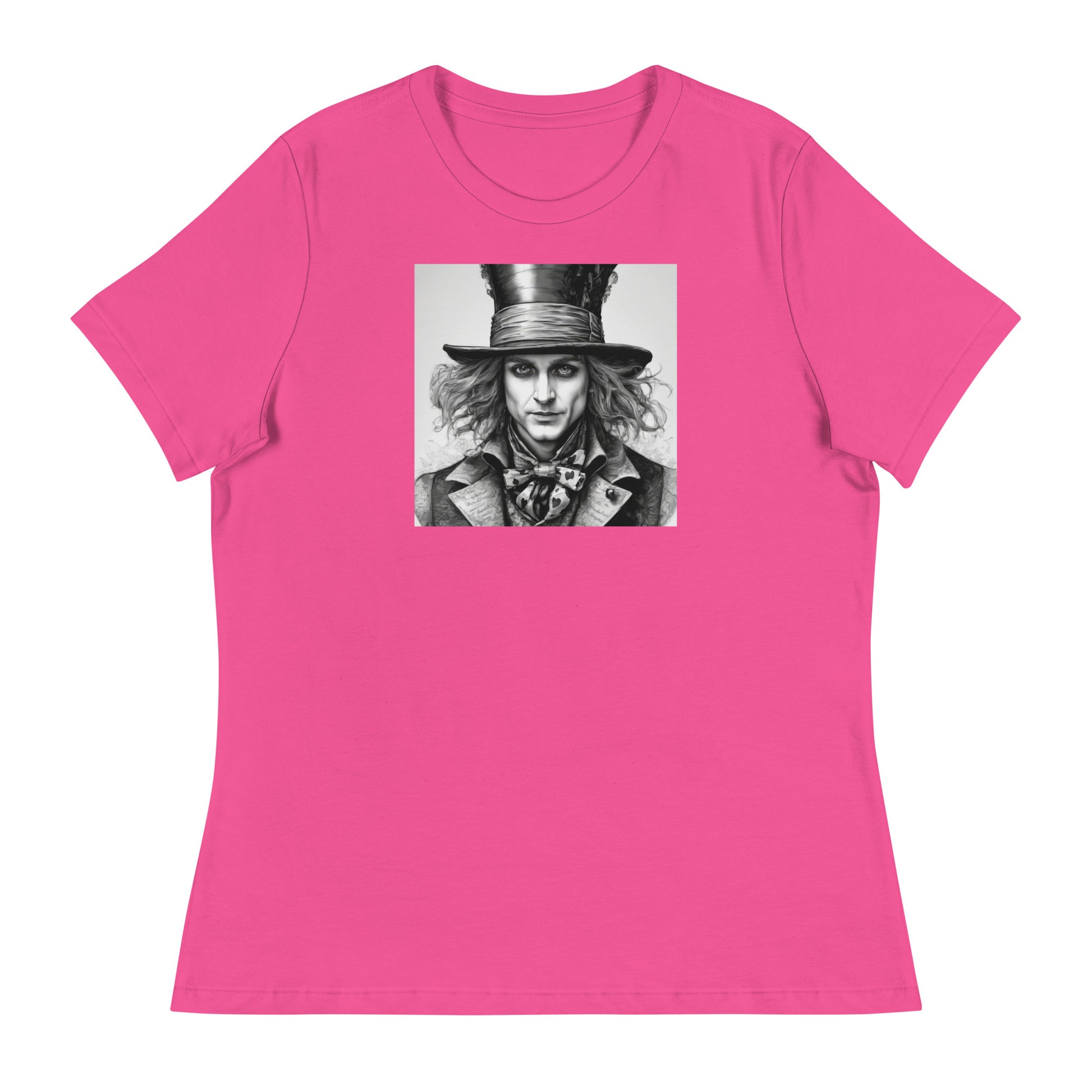 Serenely Eccentric Mad Hatter T-Shirt Berry