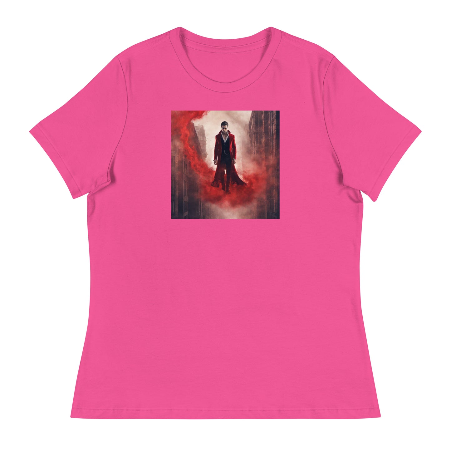 Vampire in Red Haze Women's Graphic Tee Berry