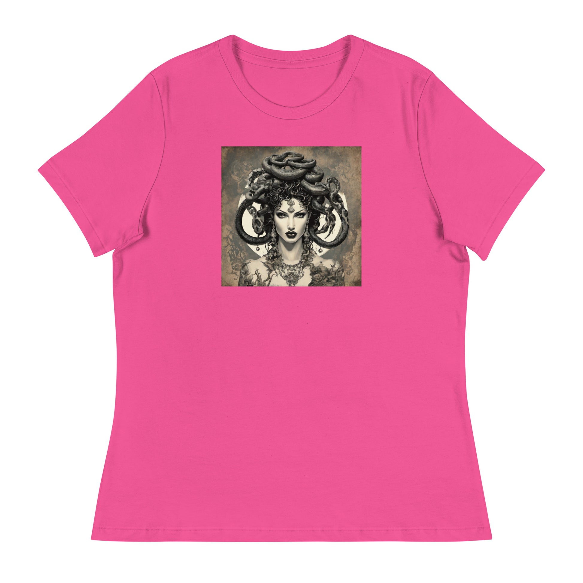 Medusa's Gaze Women's Graphic Tee Berry