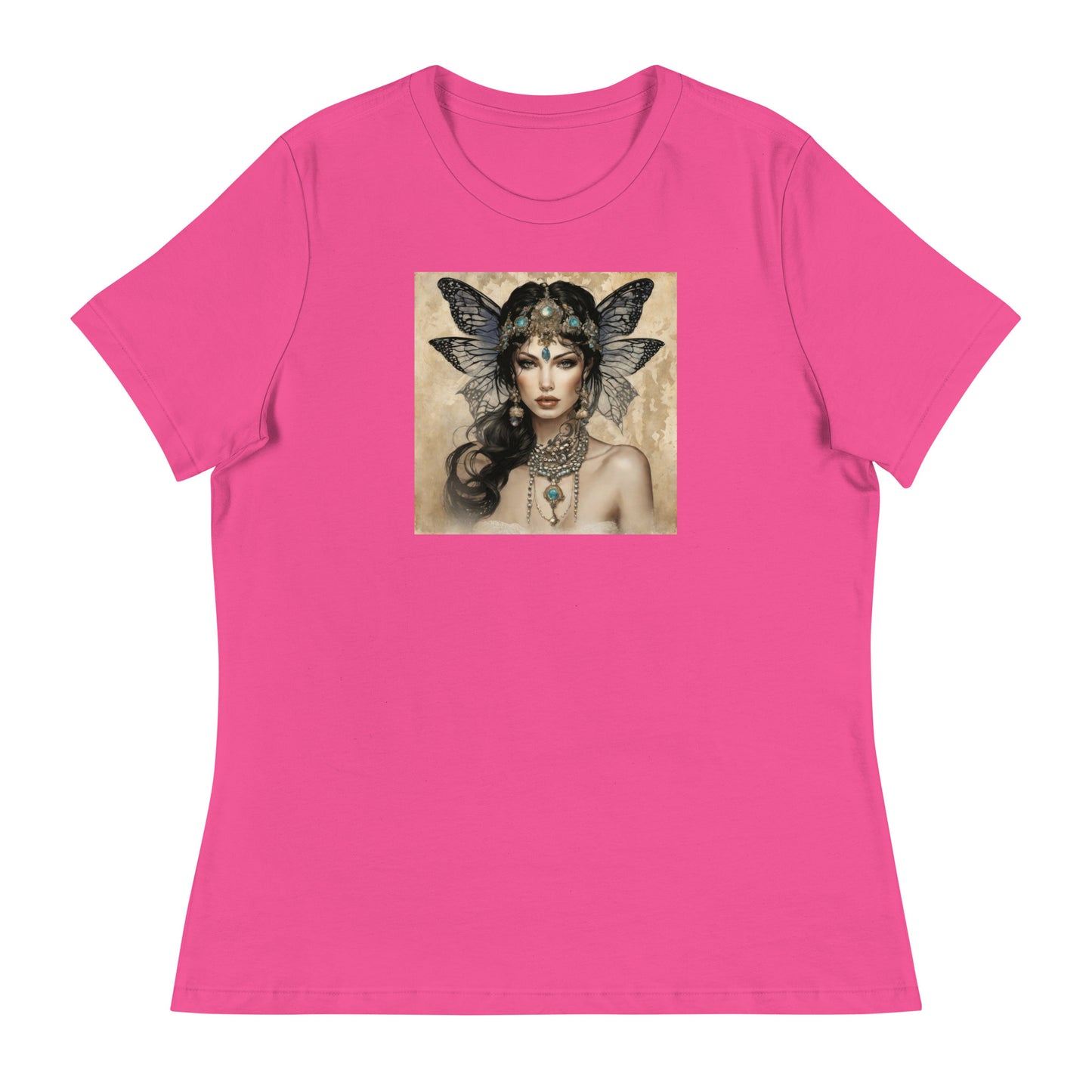 Alluring Fairy Women's Fantasy T-Shirt Berry