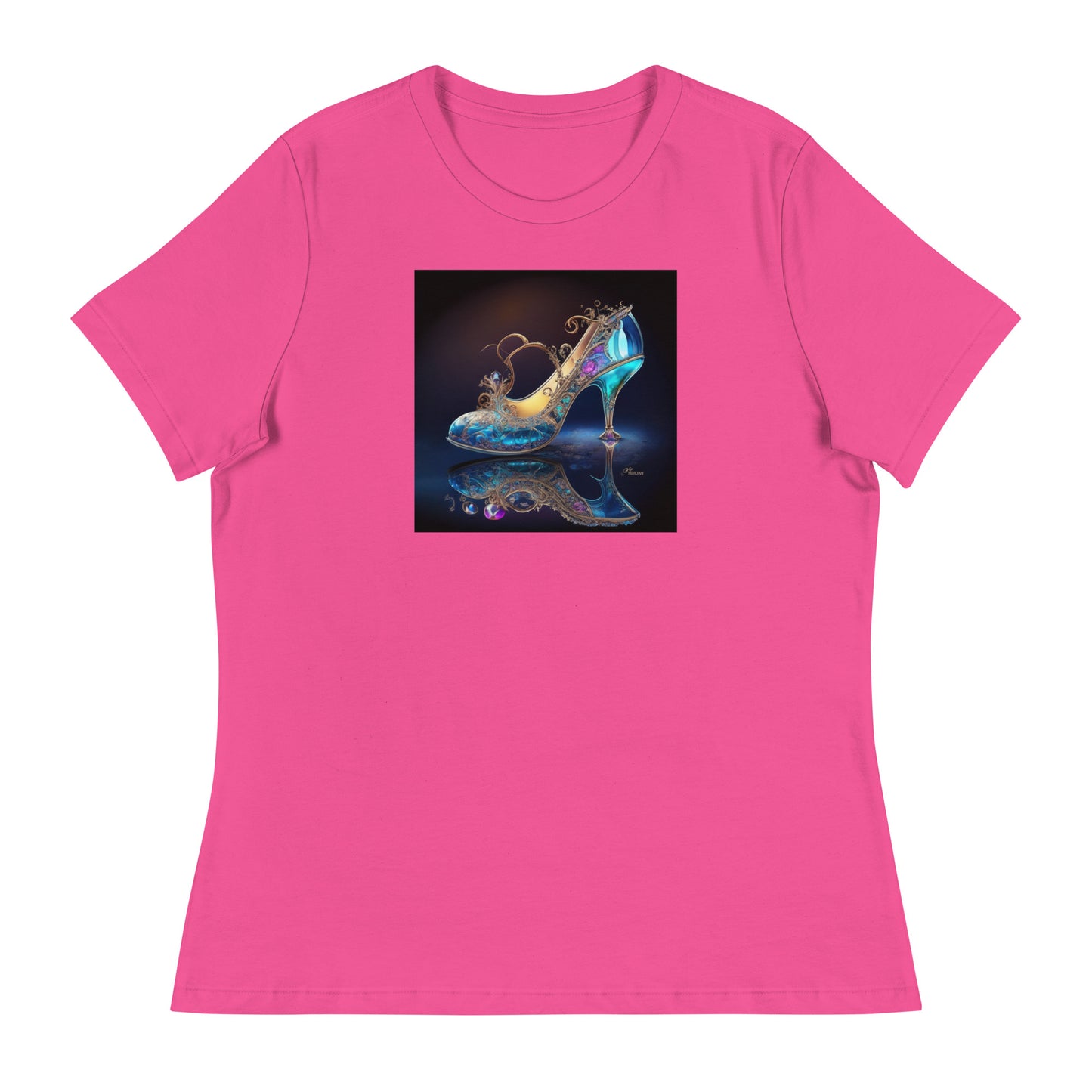 Cinderella's Glass Slipper Women's Fairy Tale T-Shirt Berry