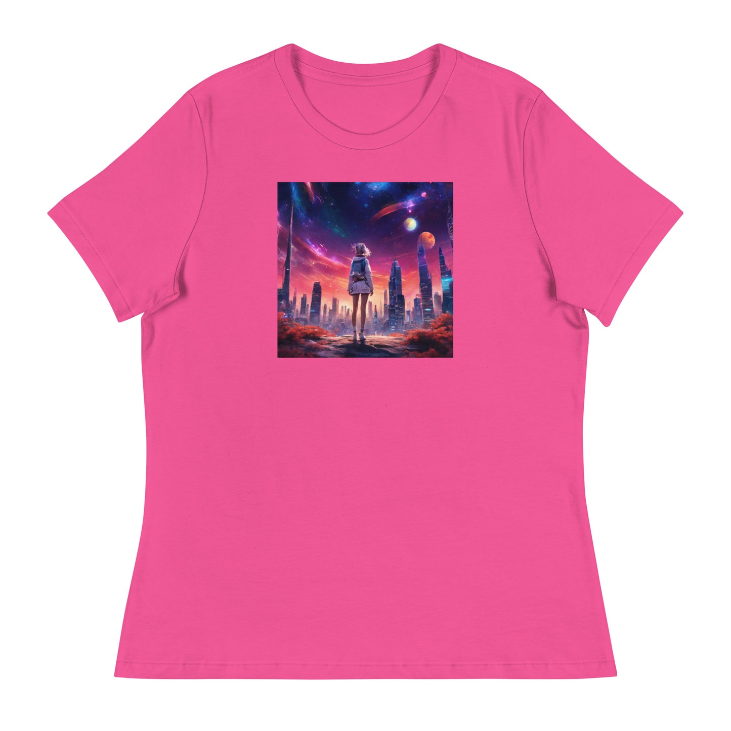 Amazing Space Explorer Women's T-Shirt Berry