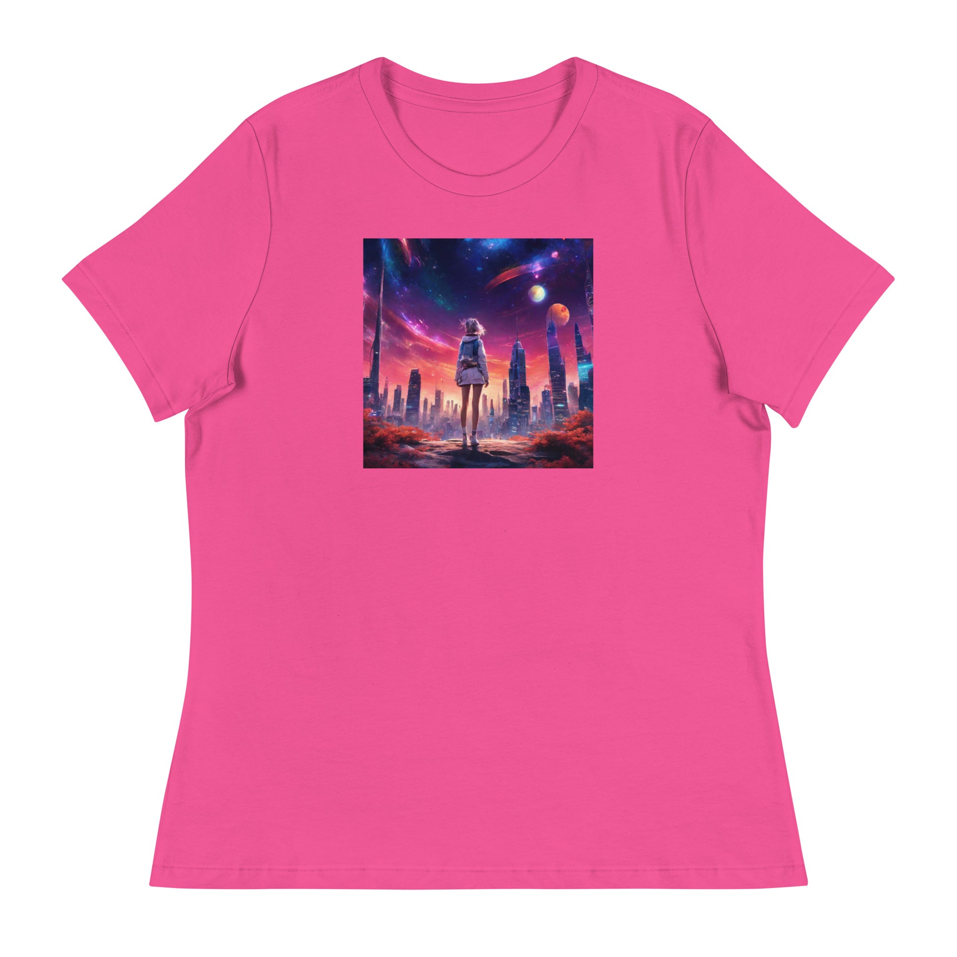 Amazing Space Explorer Women's T-Shirt Berry