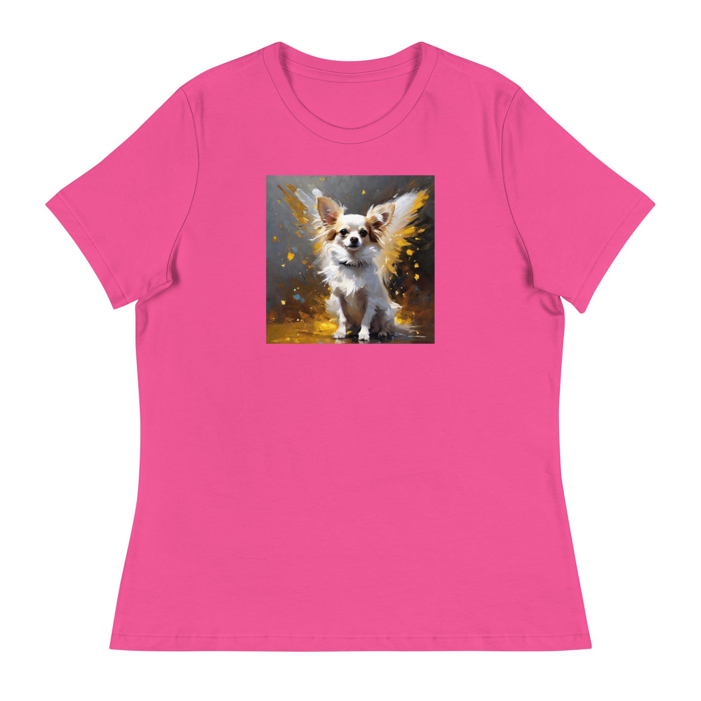 Angel Chihuahua Women's Dog Lover T-Shirt Berry