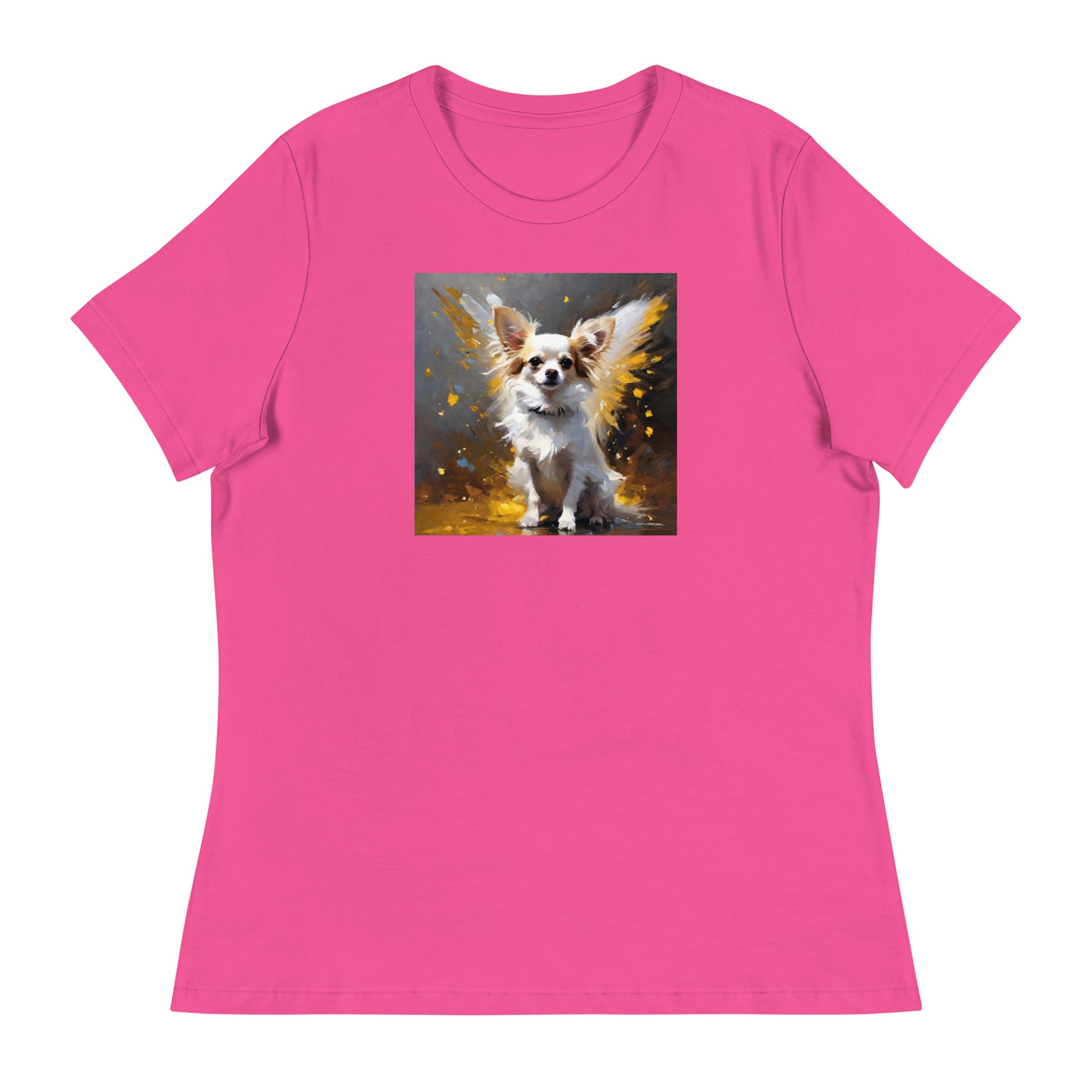 Angel Chihuahua Women's Dog Lover T-Shirt Berry