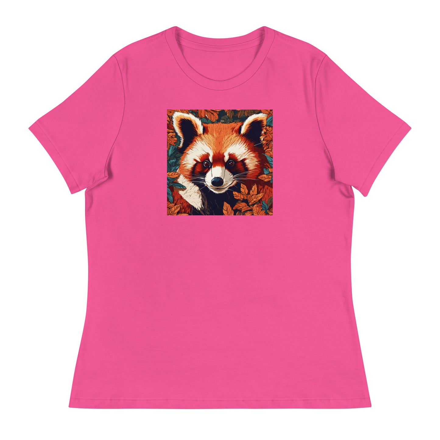 Red Panda Women's Animal Lover T-Shirt Berry