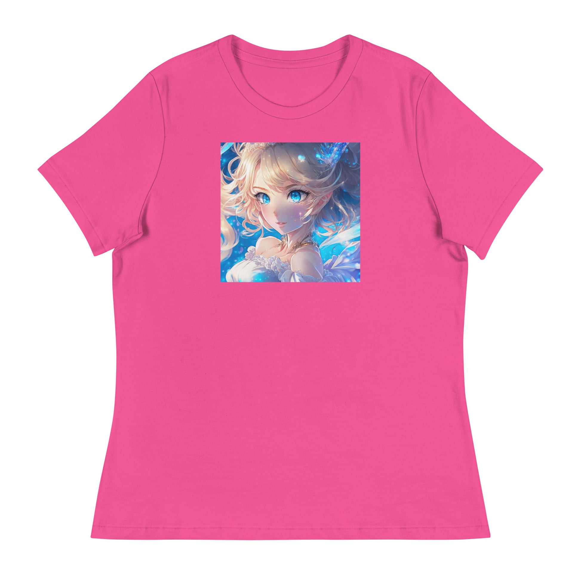 Cute Anime Princess Women's Graphic Tee Berry