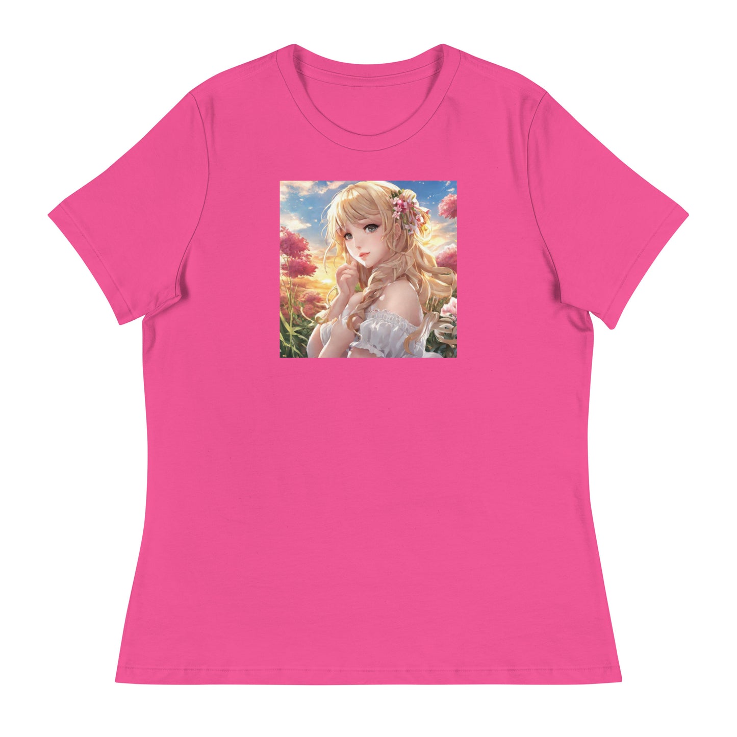 Timeless Beauty Women's Anime T-Shirt Berry