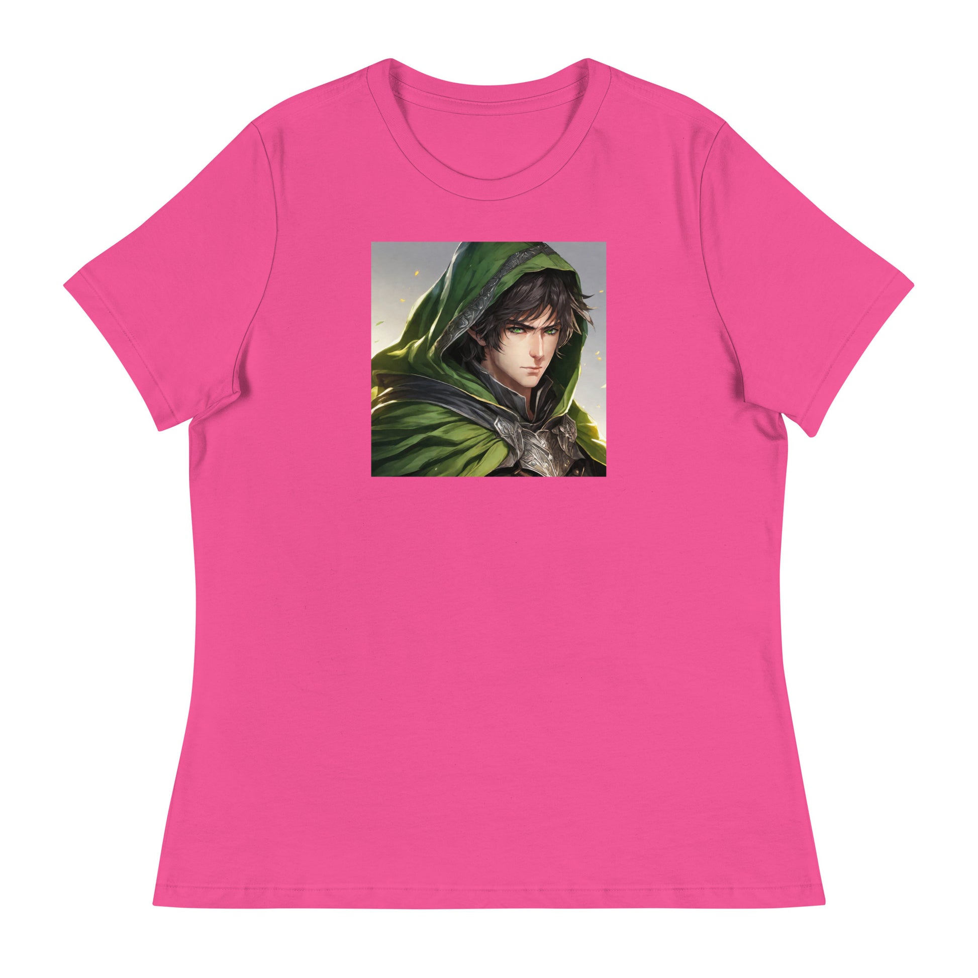 Elven Protector Women's Anime T-Shirt Berry