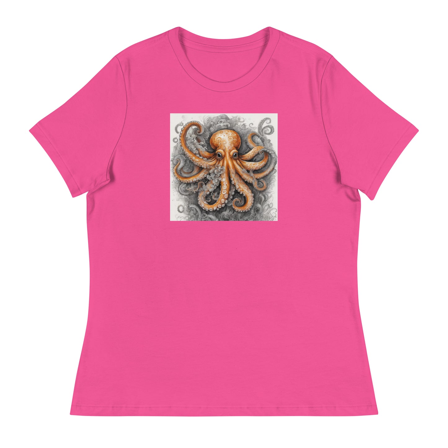 Octopus Women's Animal Lover T-Shirt Berry