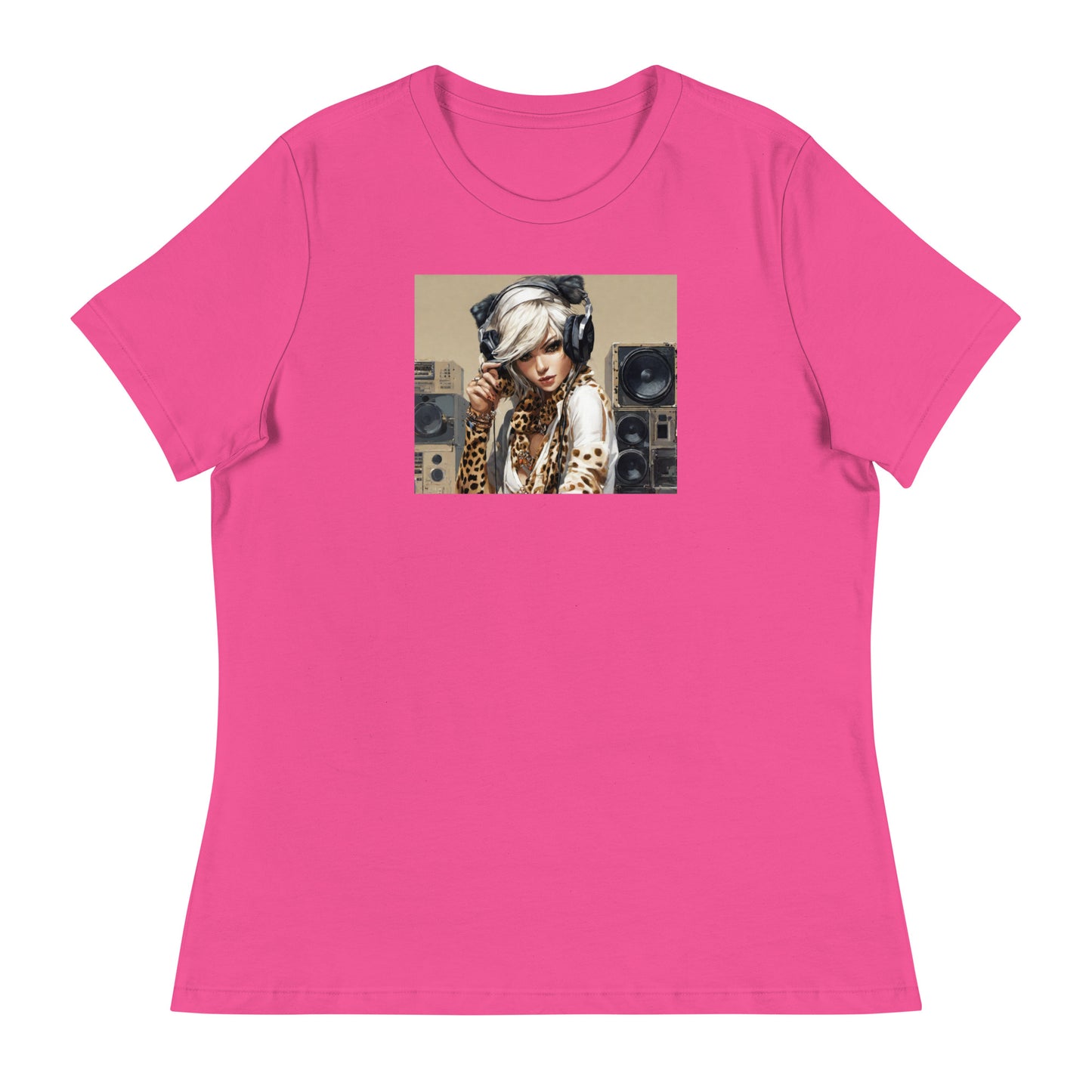 Women's DJing T-Shirt Berry