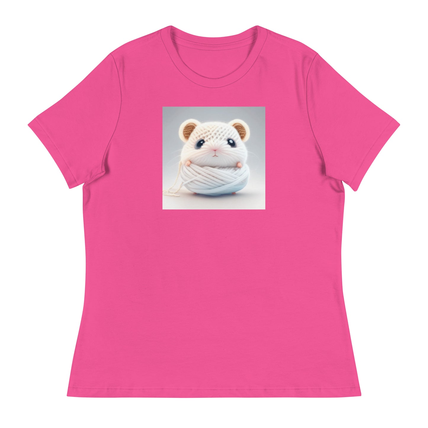 Women's Hamster Amigurumi Crochet Lover T-Shirt Berry