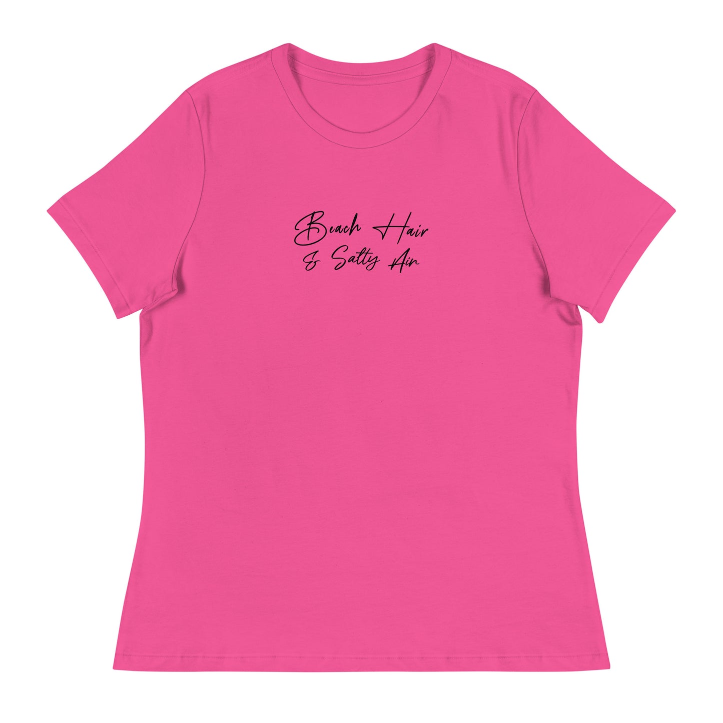 Beach Hair & Salty Air Women's Summer T-Shirt Berry