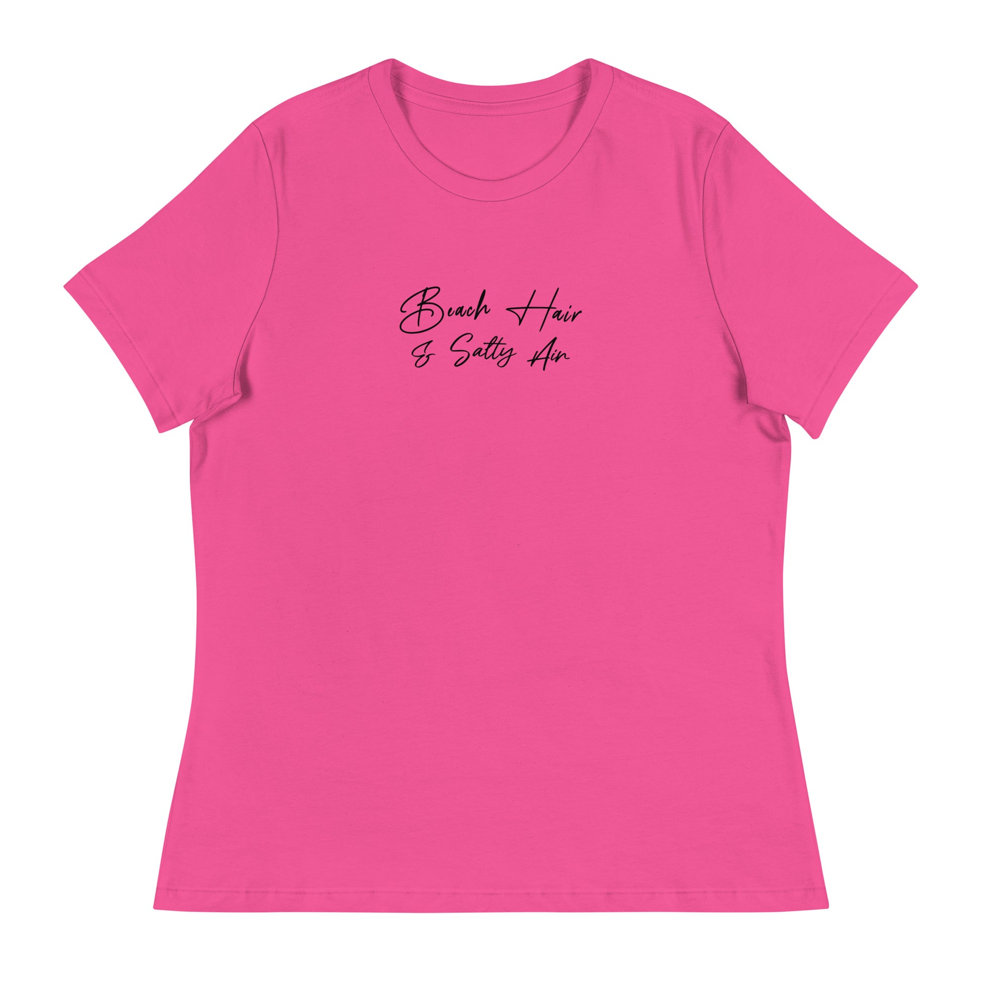 Beach Hair & Salty Air Women's Summer T-Shirt Berry