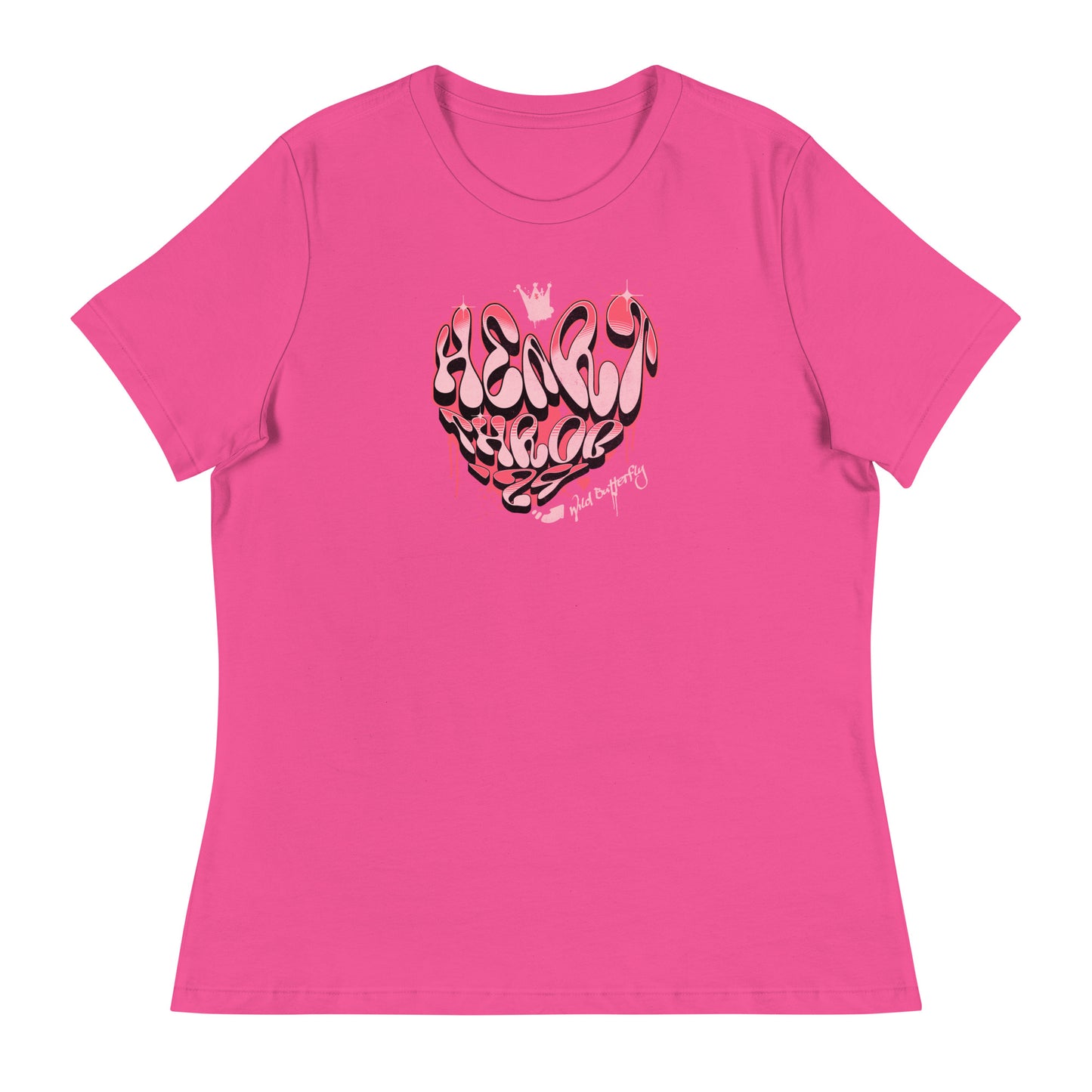 Heart Throb '24 Women's Valentine's Day T-Shirt Berry