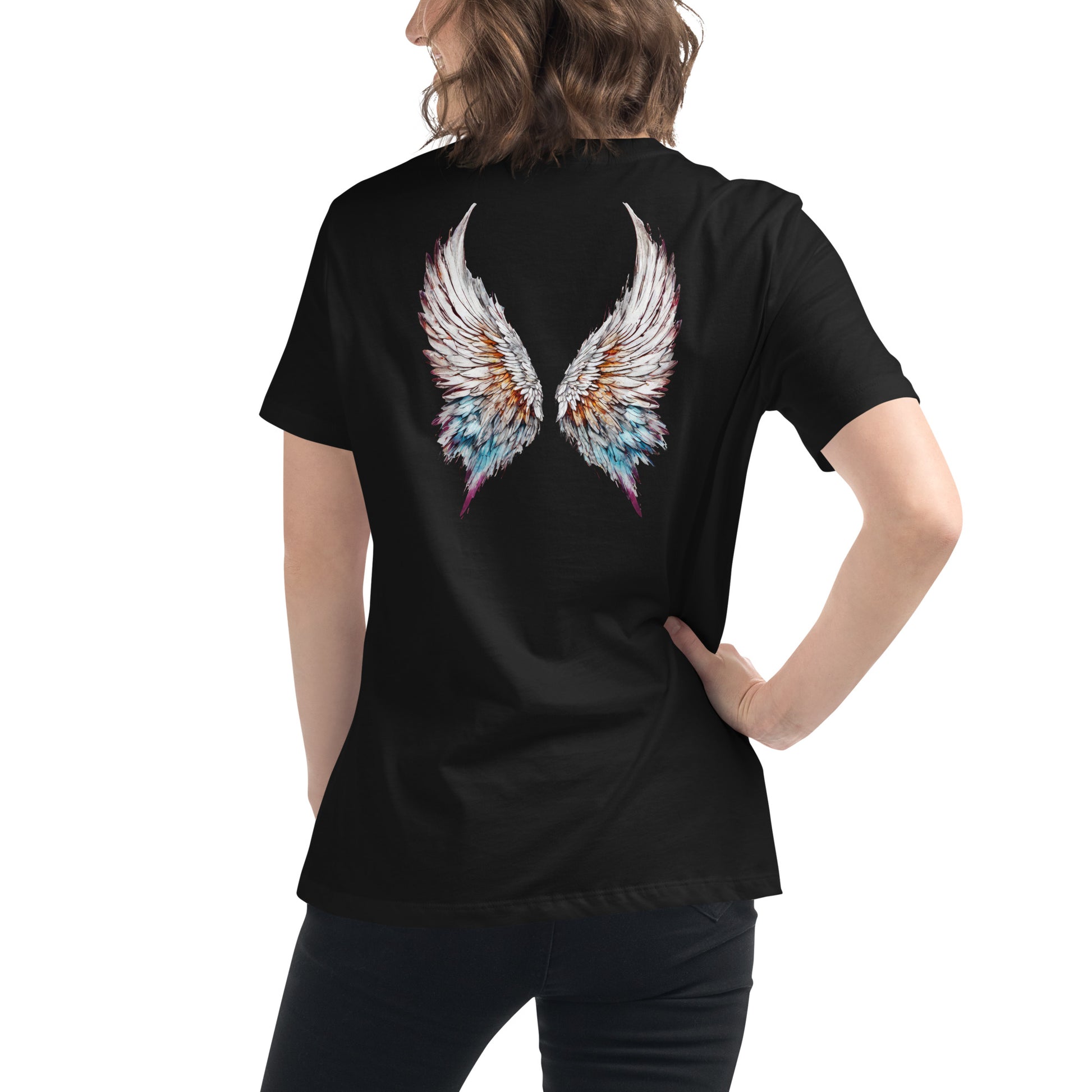 Colorful Angel Wings Women's T-Shirt