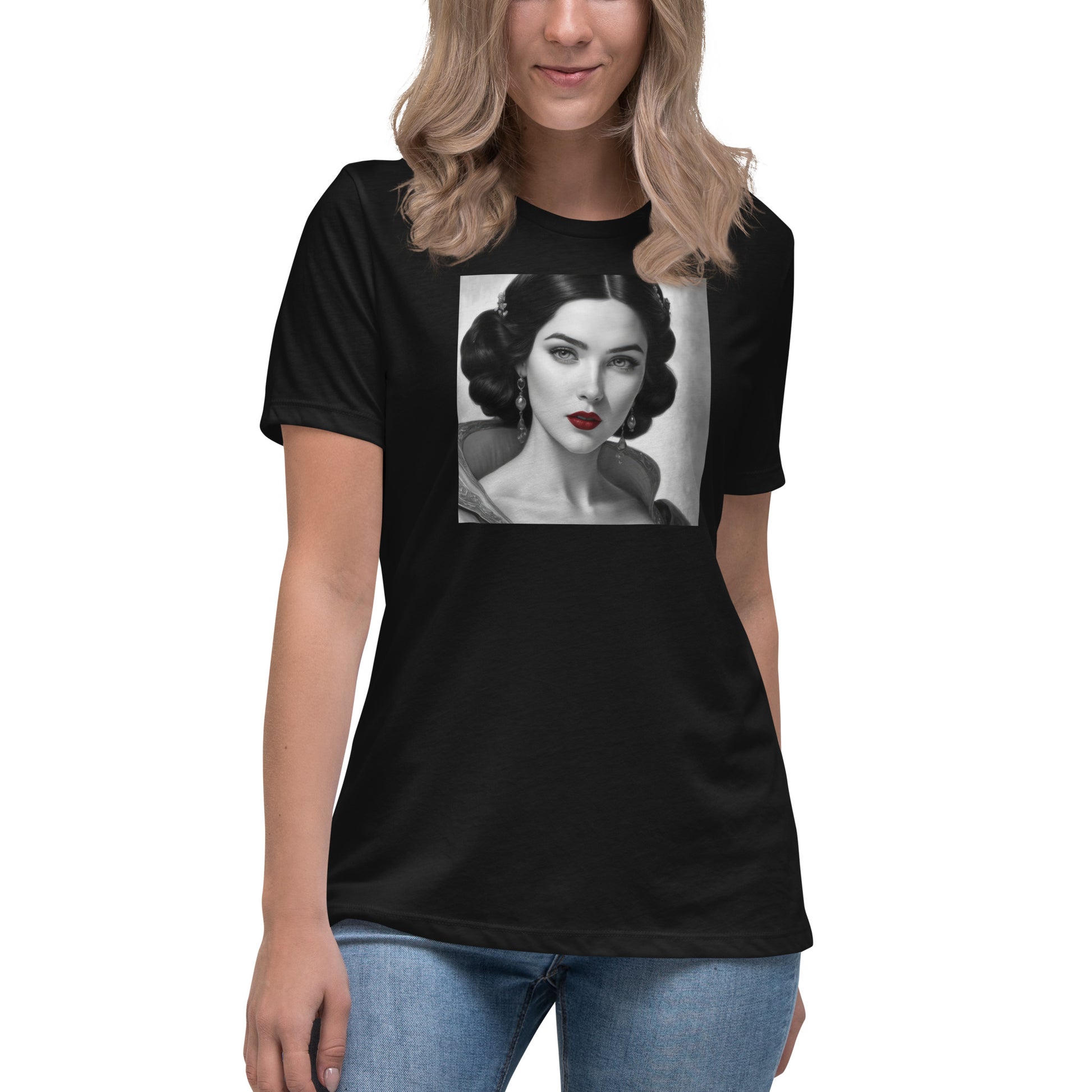 Snow White Portrait Women's Fairy Tale T-Shirt