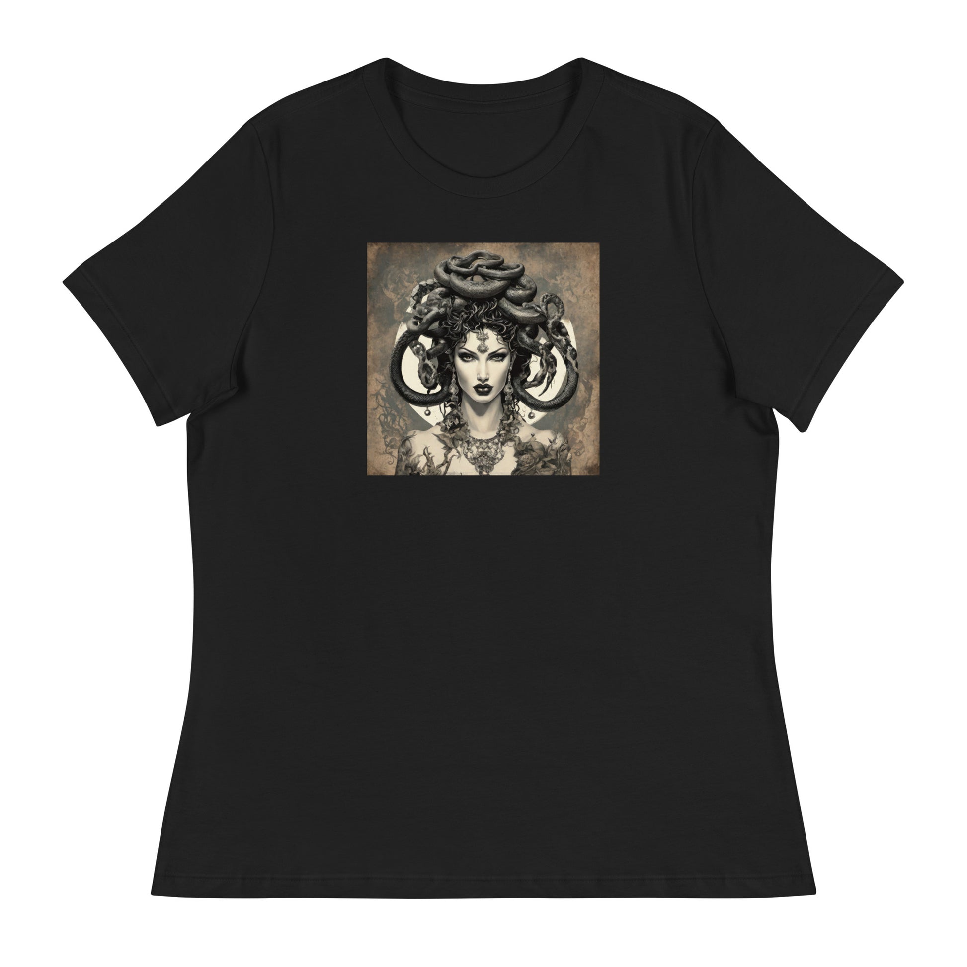 Medusa's Gaze Women's Graphic Tee Black