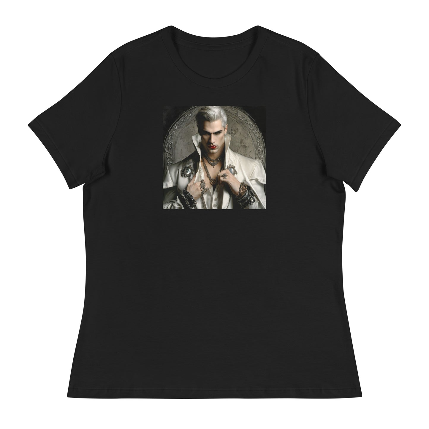 Vampire with Style Women's Graphic Tee Black