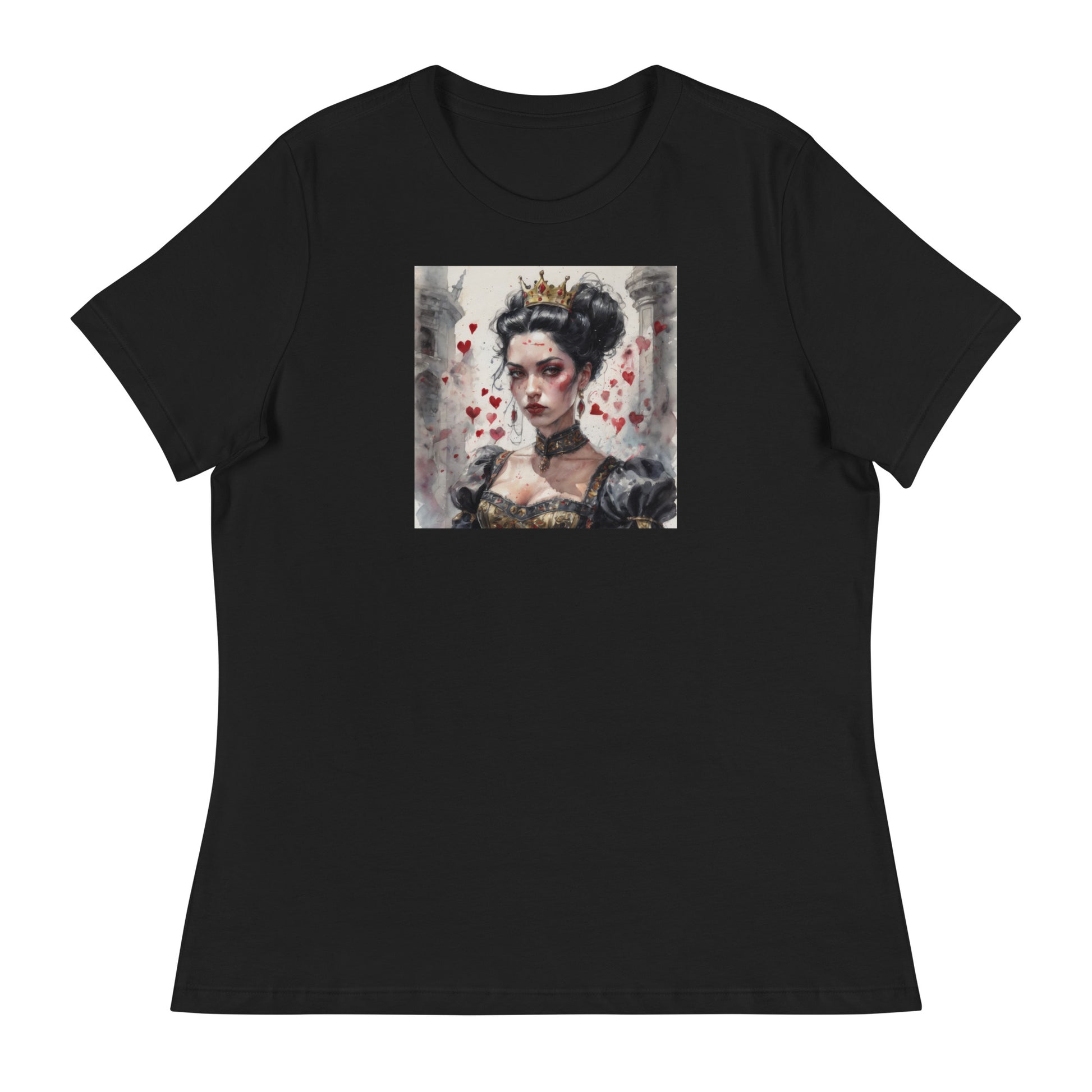 Queen of Hearts Women's T-Shirt Black