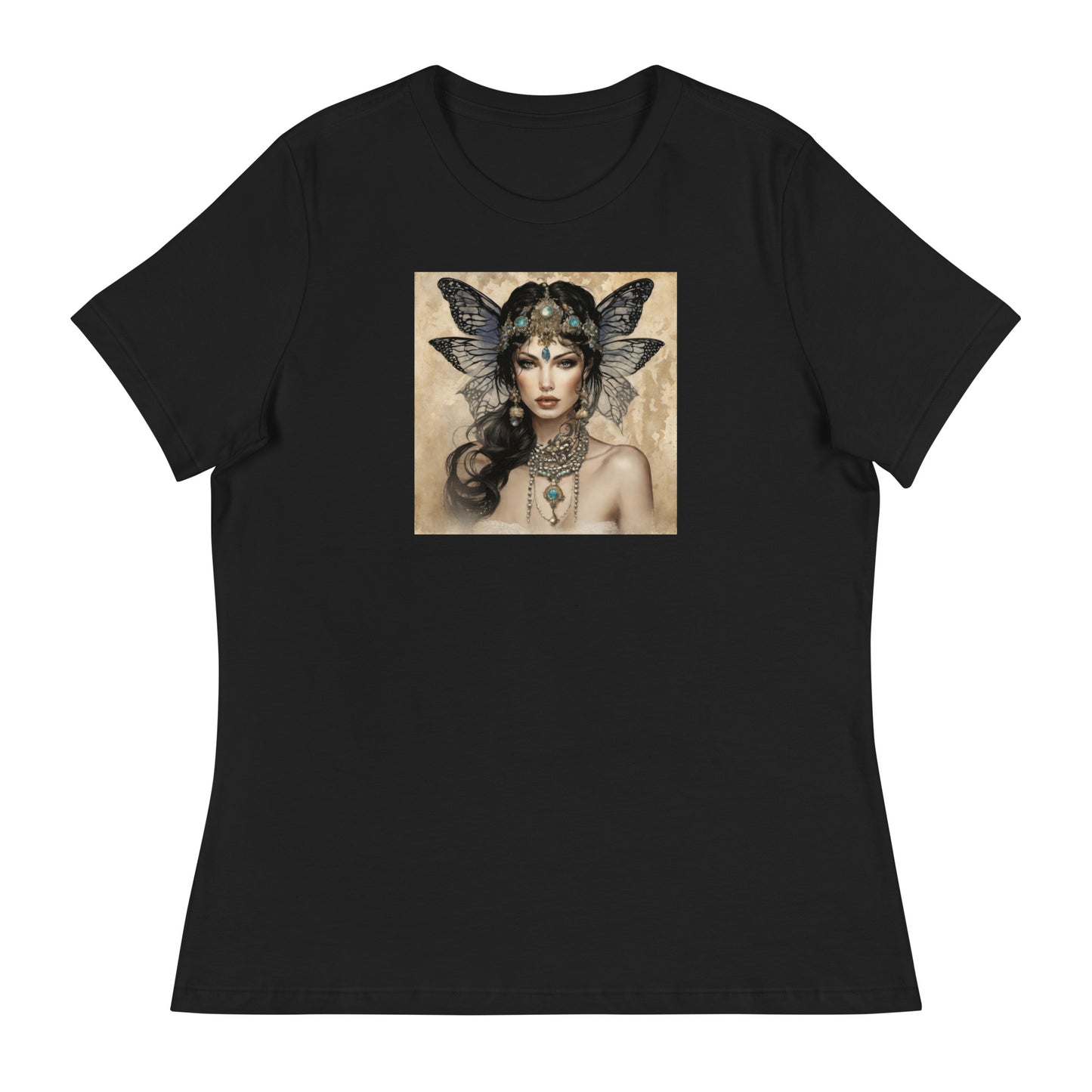 Alluring Fairy Women's Fantasy T-Shirt Black