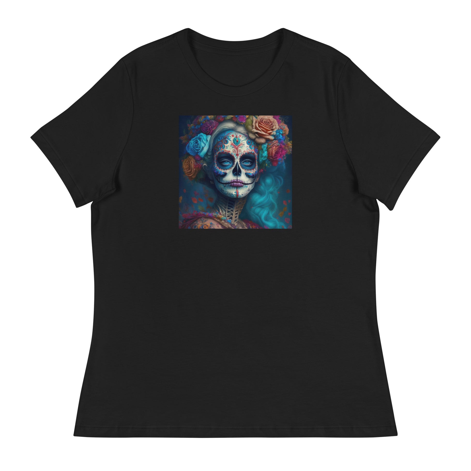 Day of the Dead Makeup Princess Women's T-Shirt Black