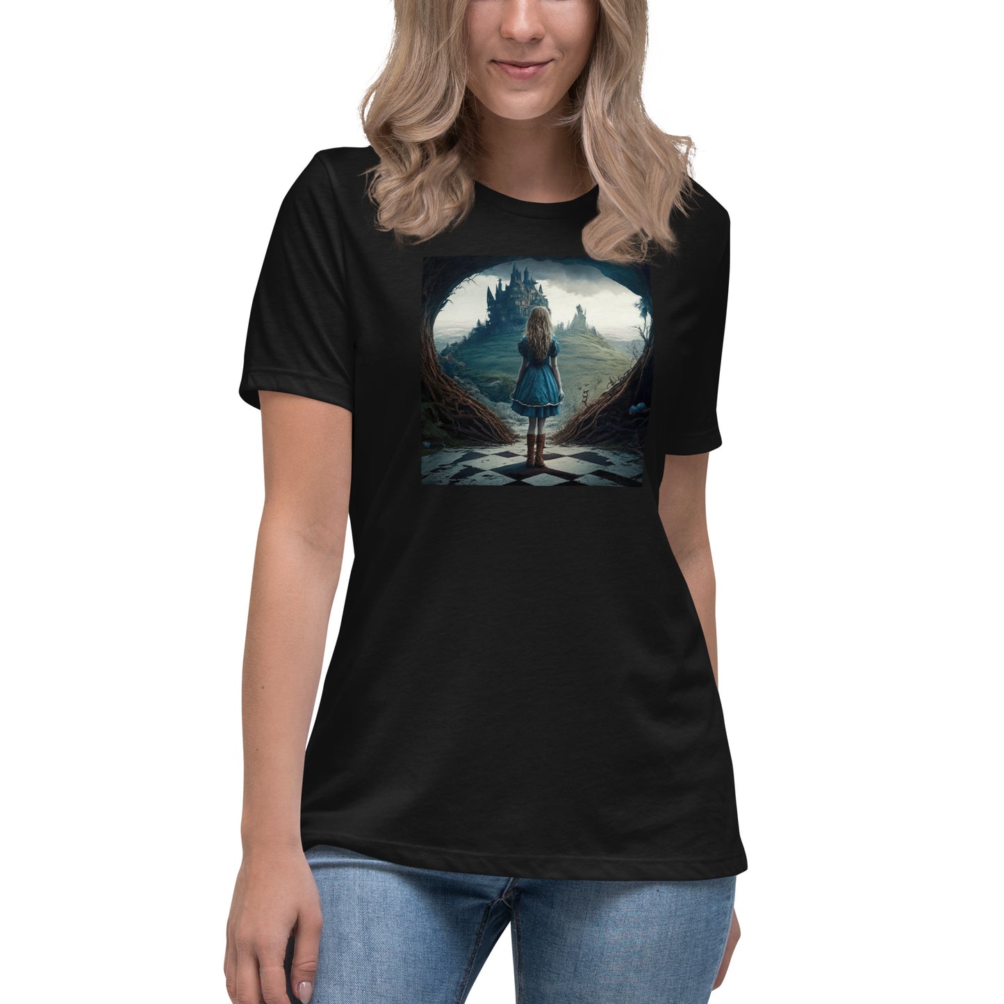 Alice Entering Wonderland Women's Fantasy Graphic Tee