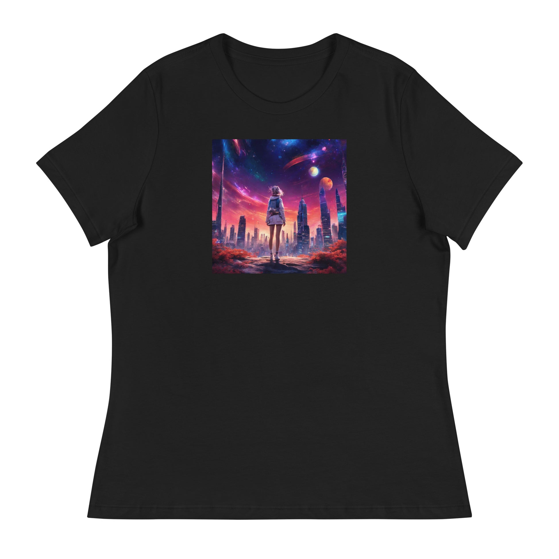 Amazing Space Explorer Women's T-Shirt Black