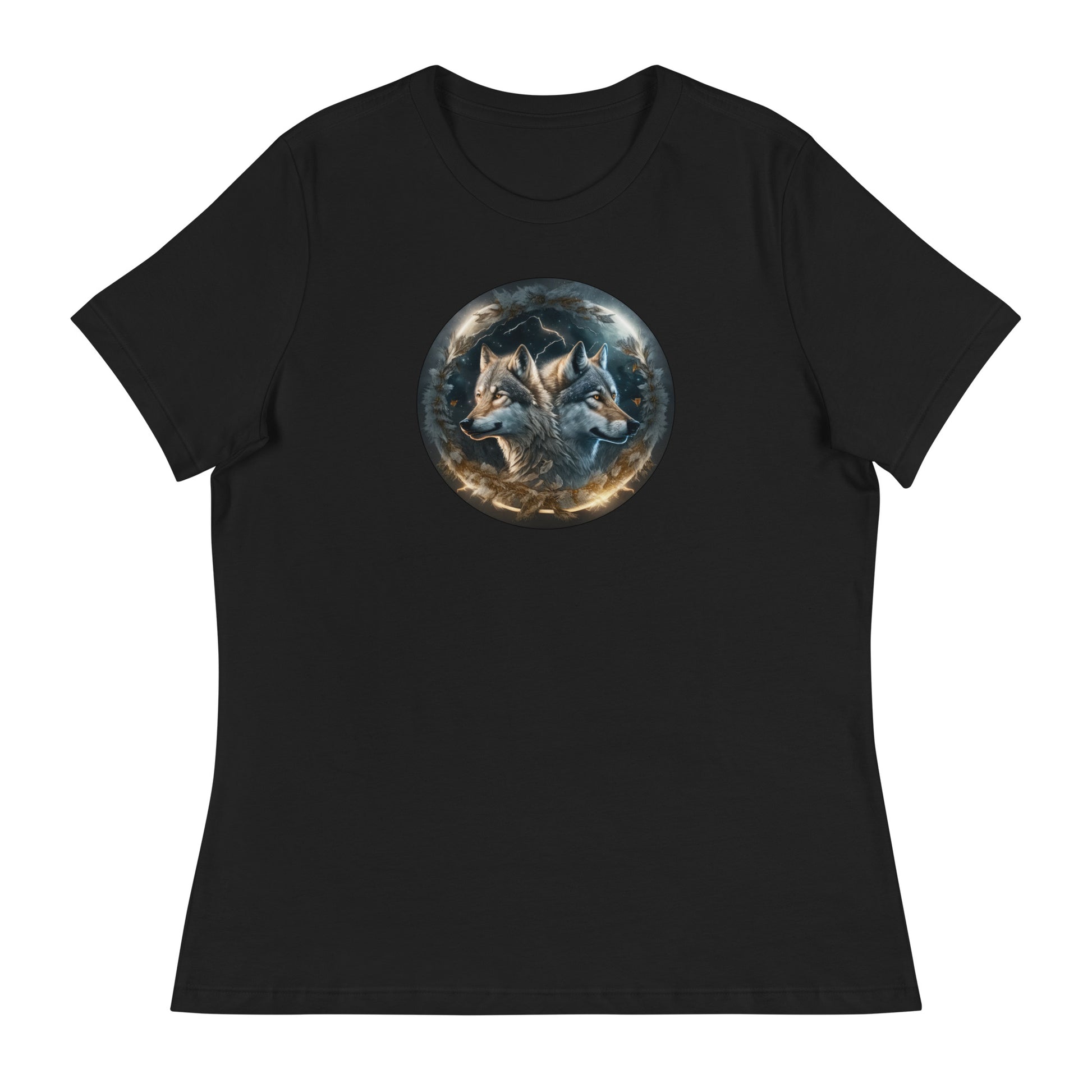 Women's Wolf Spirits T-Shirt Black