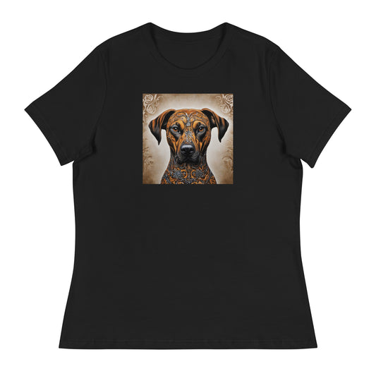 Decorative Dog Women's Animal T-Shirt Black