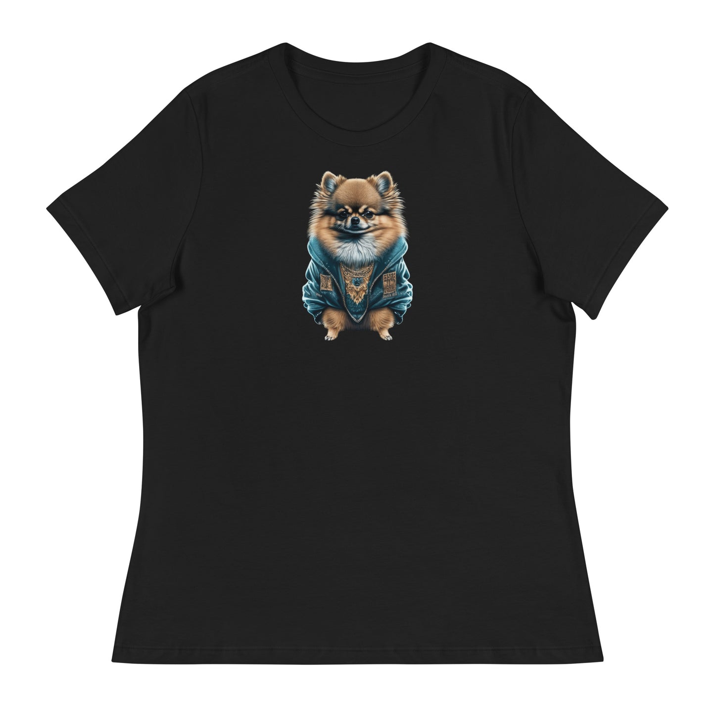 Fancy Pomeranian Women's Dog Lover T-Shirt Black