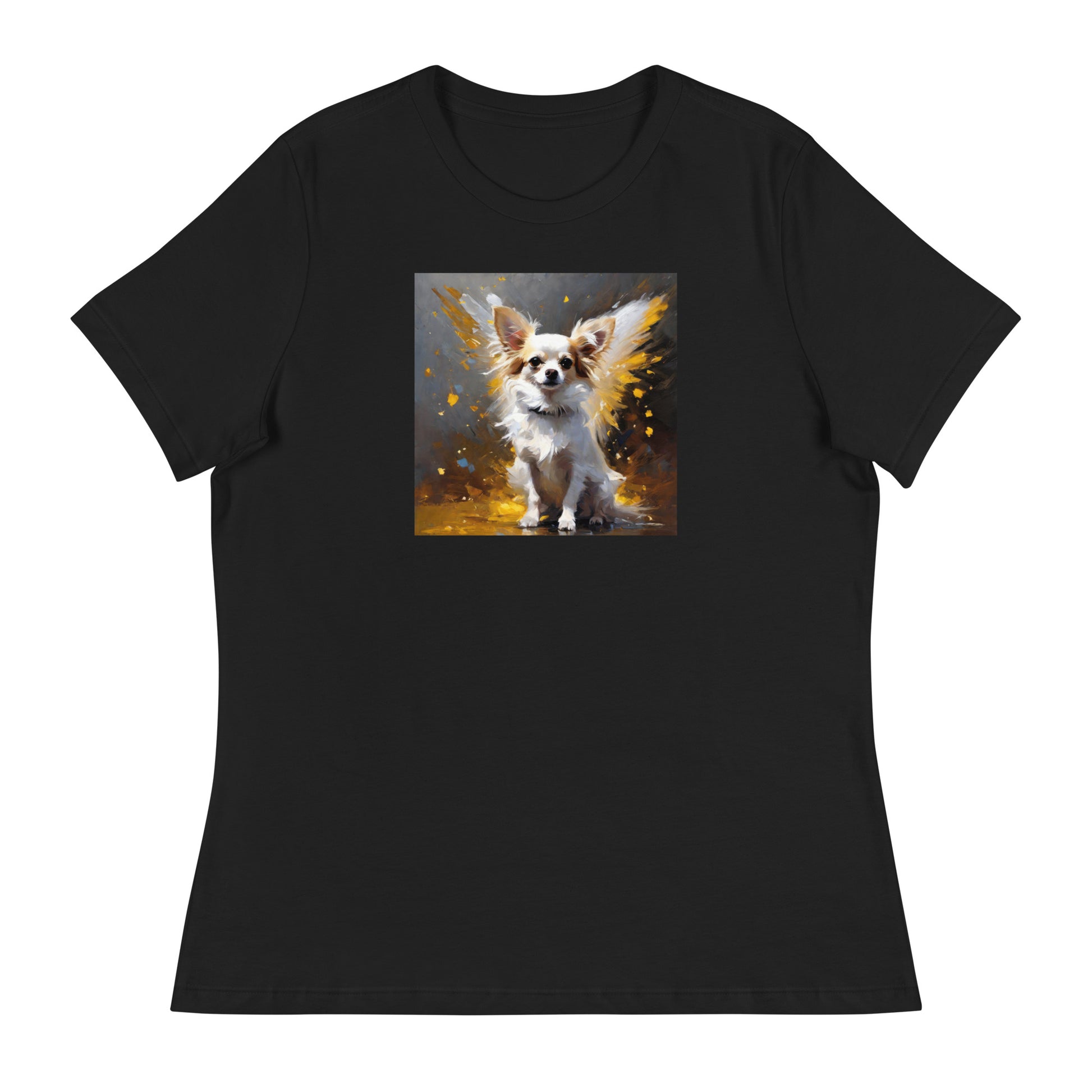 Angel Chihuahua Women's Dog Lover T-Shirt Black