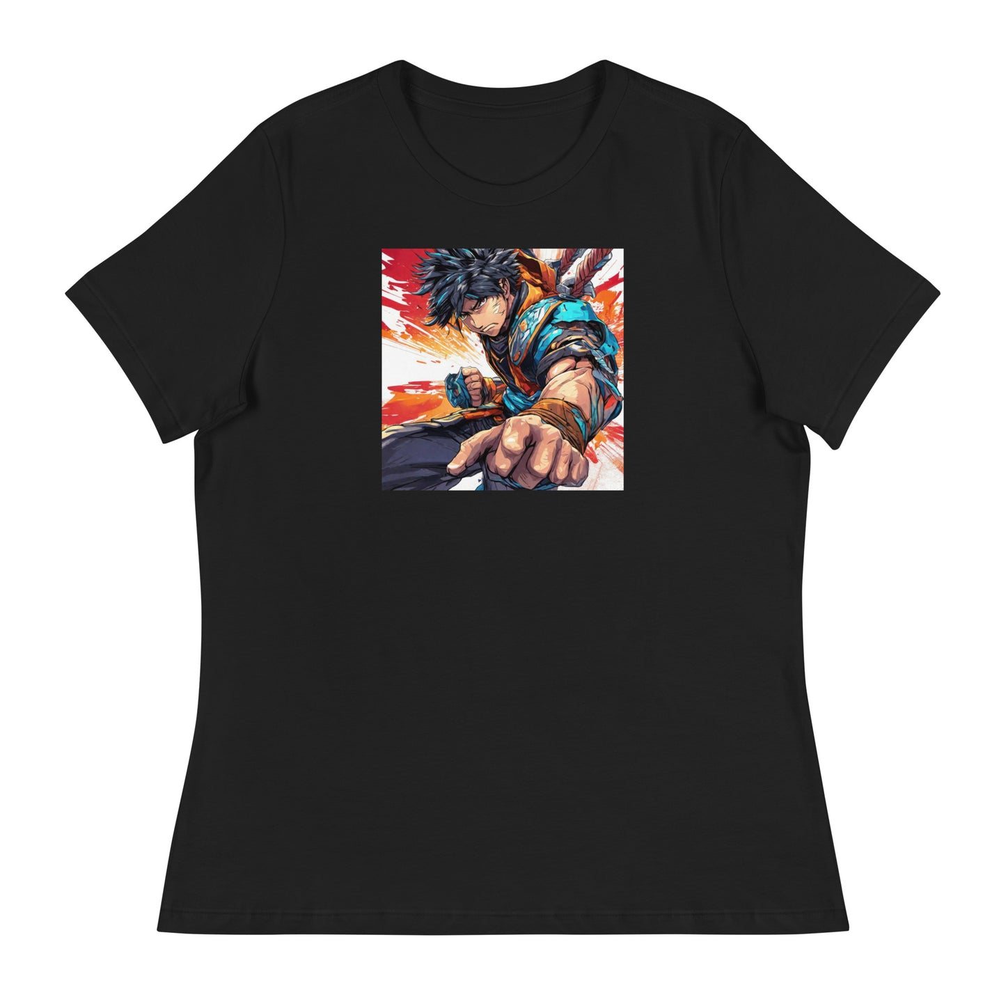 Dauntless Hero Women's Anime T-Shirt Black