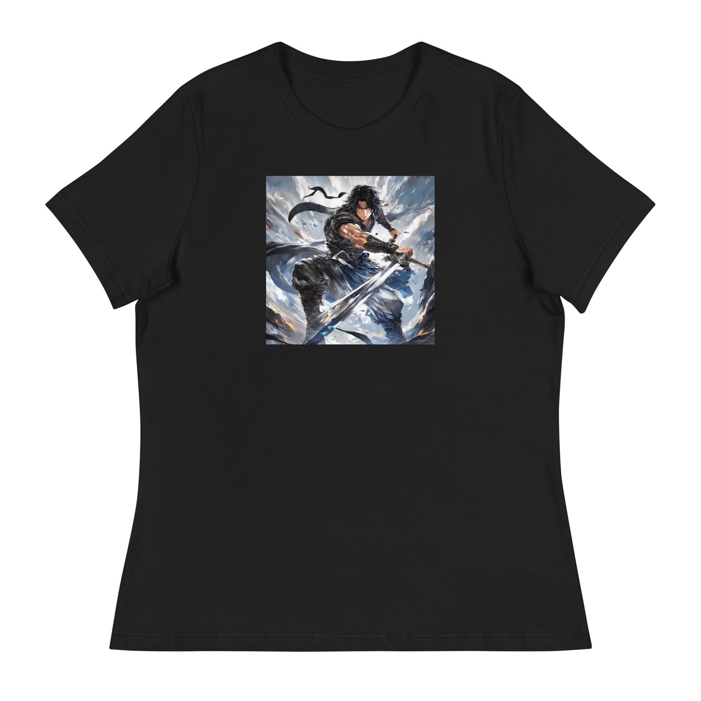 Victory is Mine Women's Anime T-Shirt Black