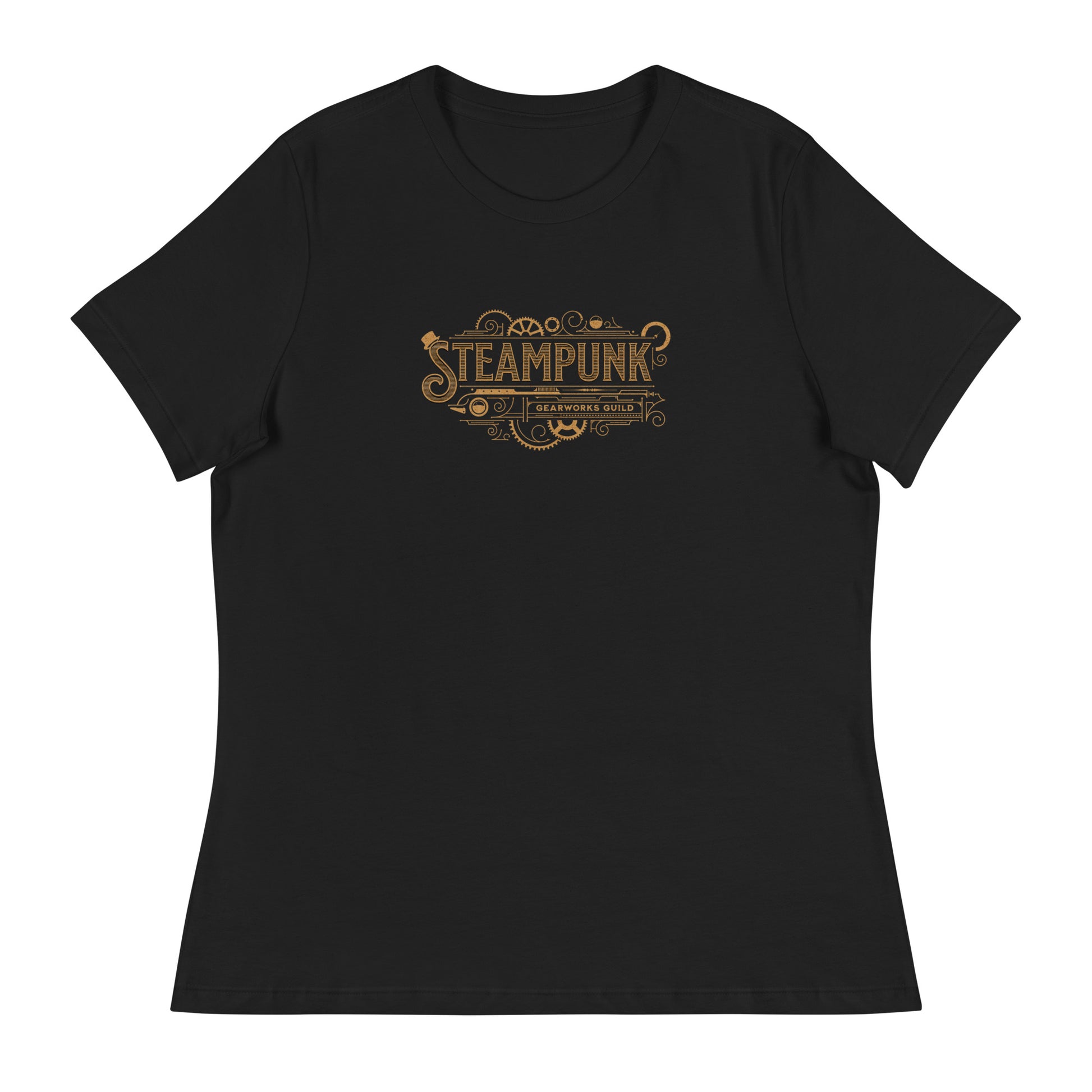 Steampunk Gearworks Guild Women's T-Shirt Black