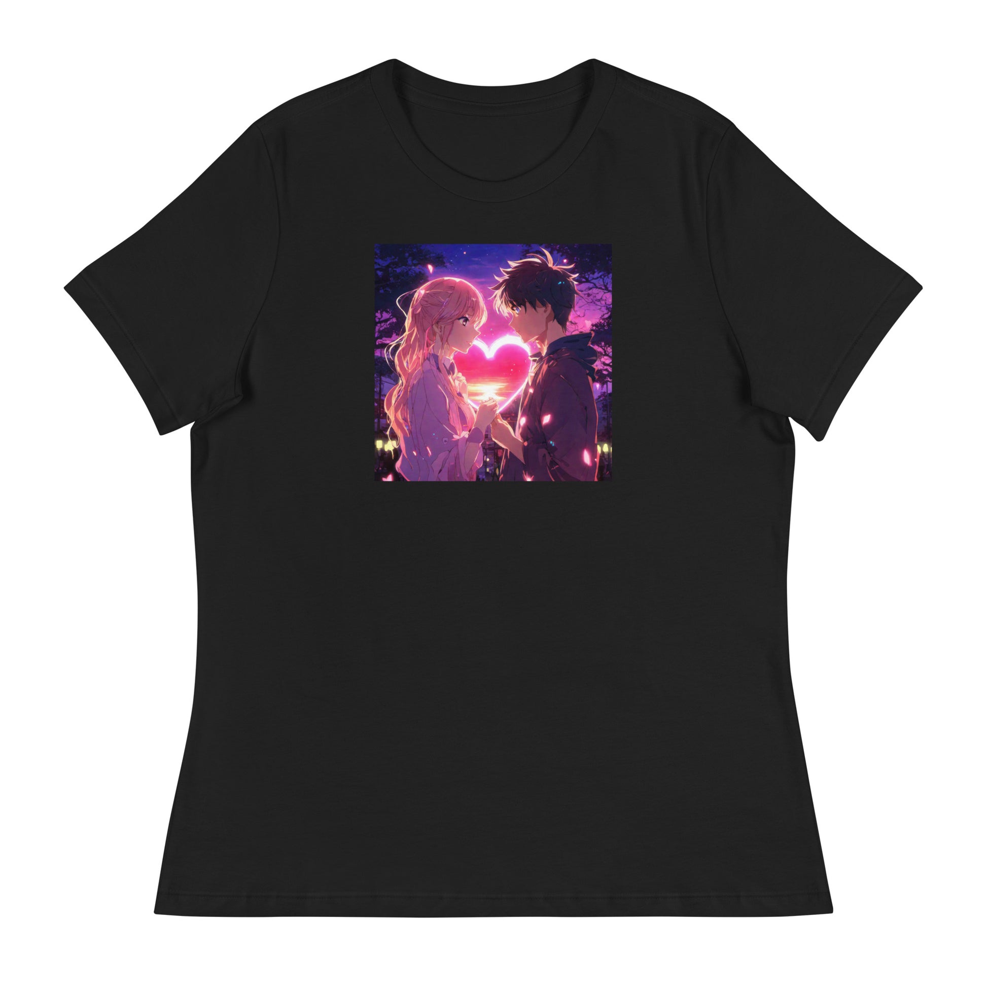 Women's Valentine's Day Love T-Shirt Black