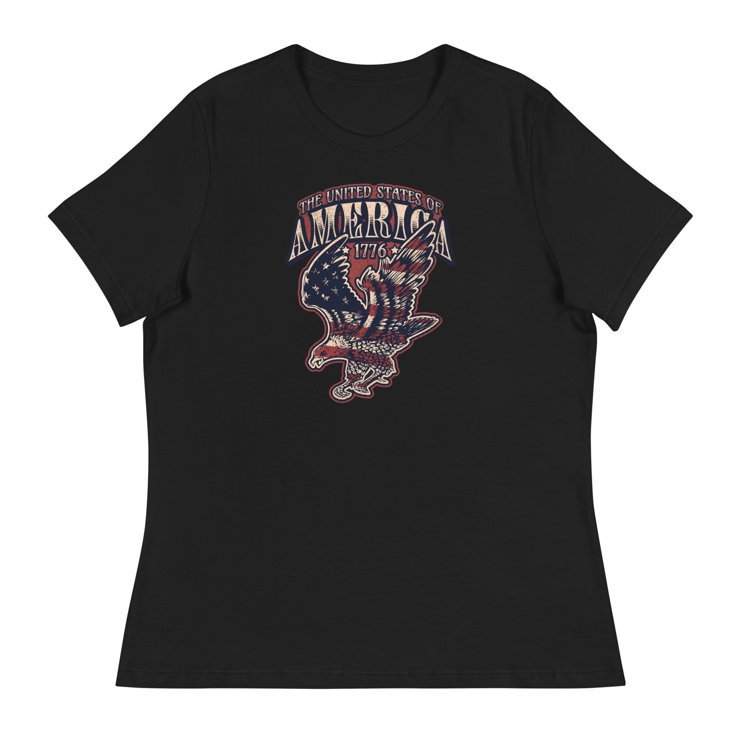 United States of America Independence Day Women's T-Shirt Black