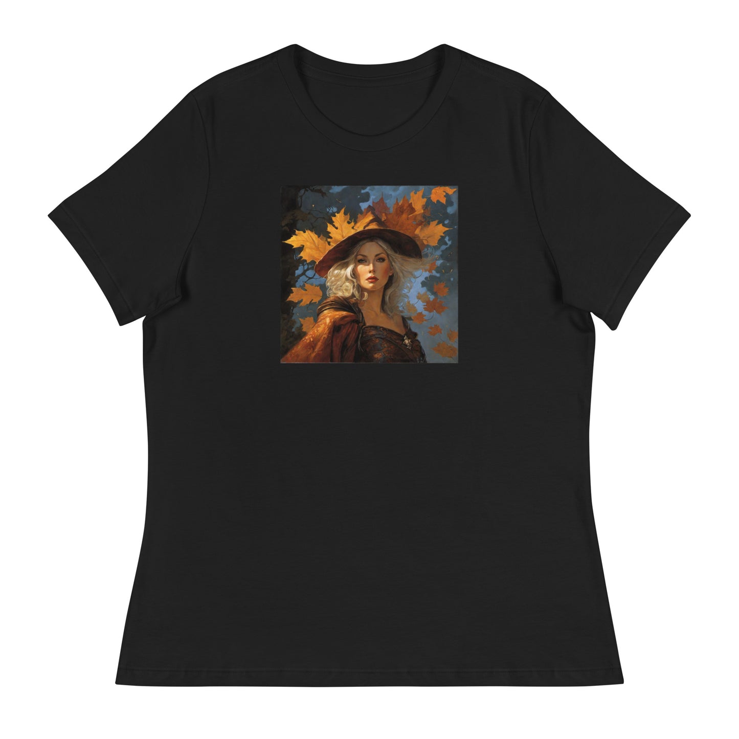 Autumn Queen Women's Fall T-Shirt Black